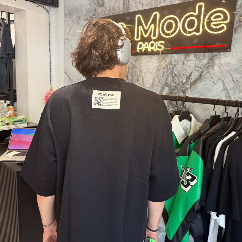 T shirt Riches Paris Clean Noir