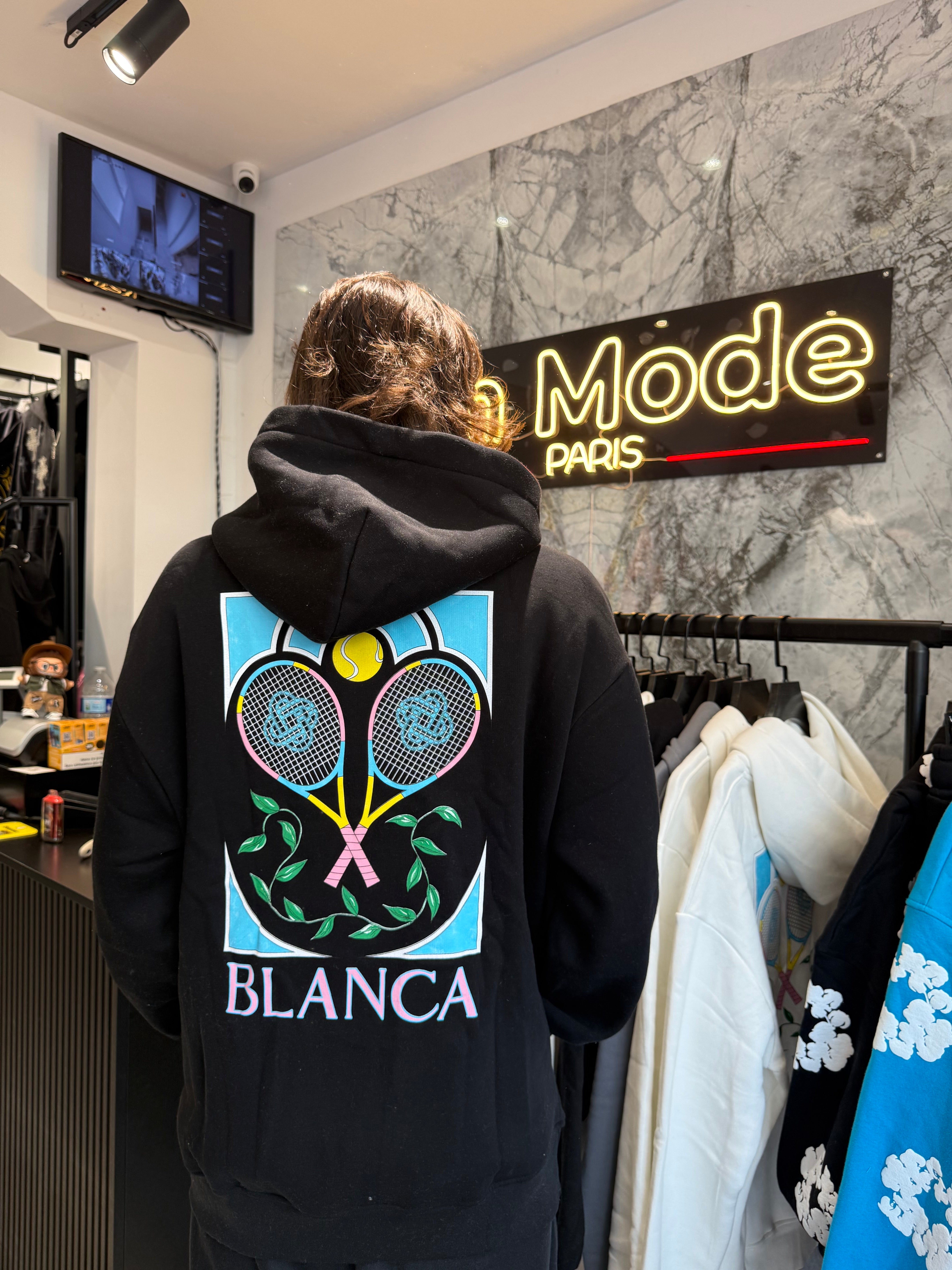 Sweat Noir Casa Tennis