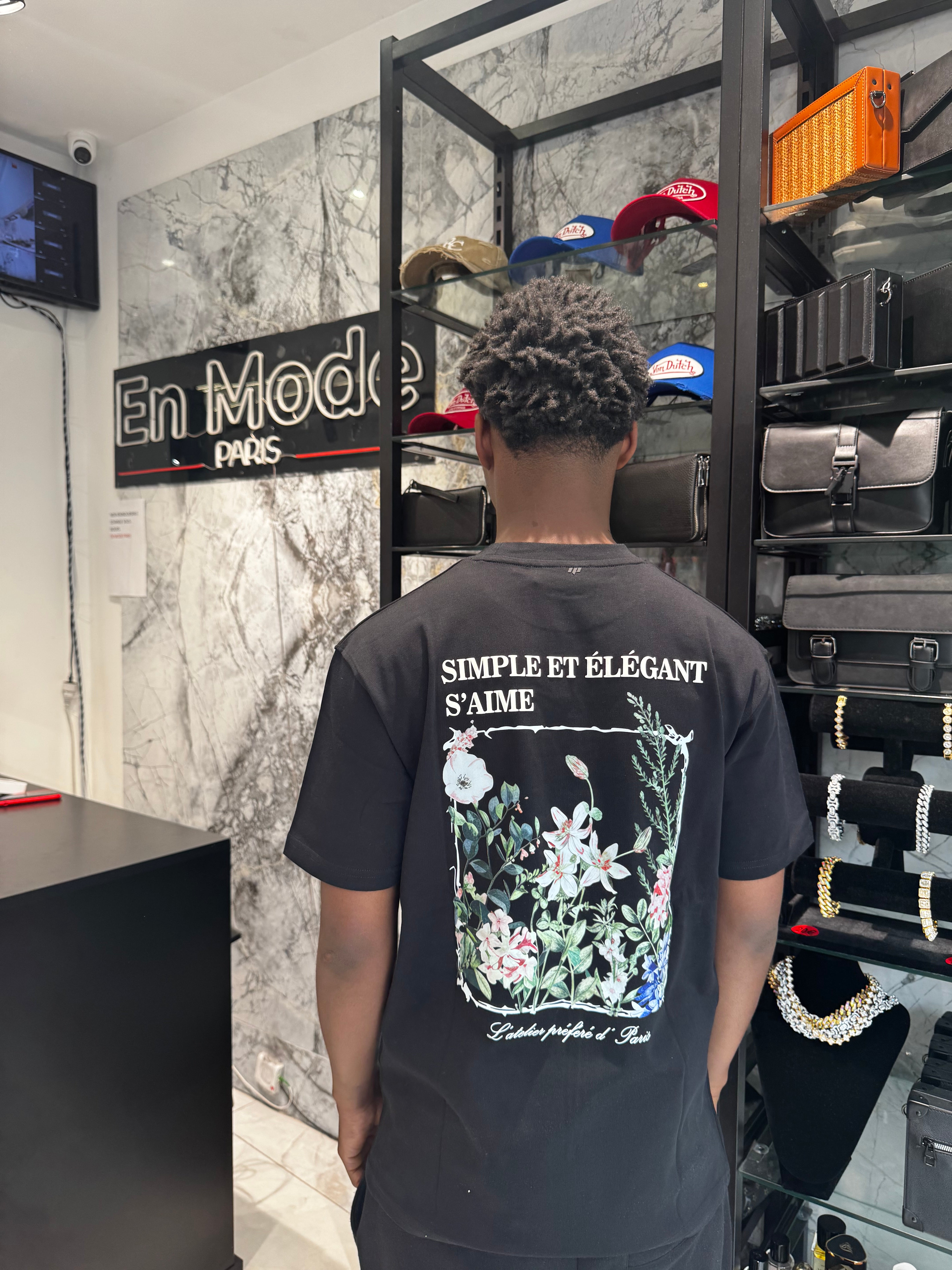 T-shirt Élégant Noir