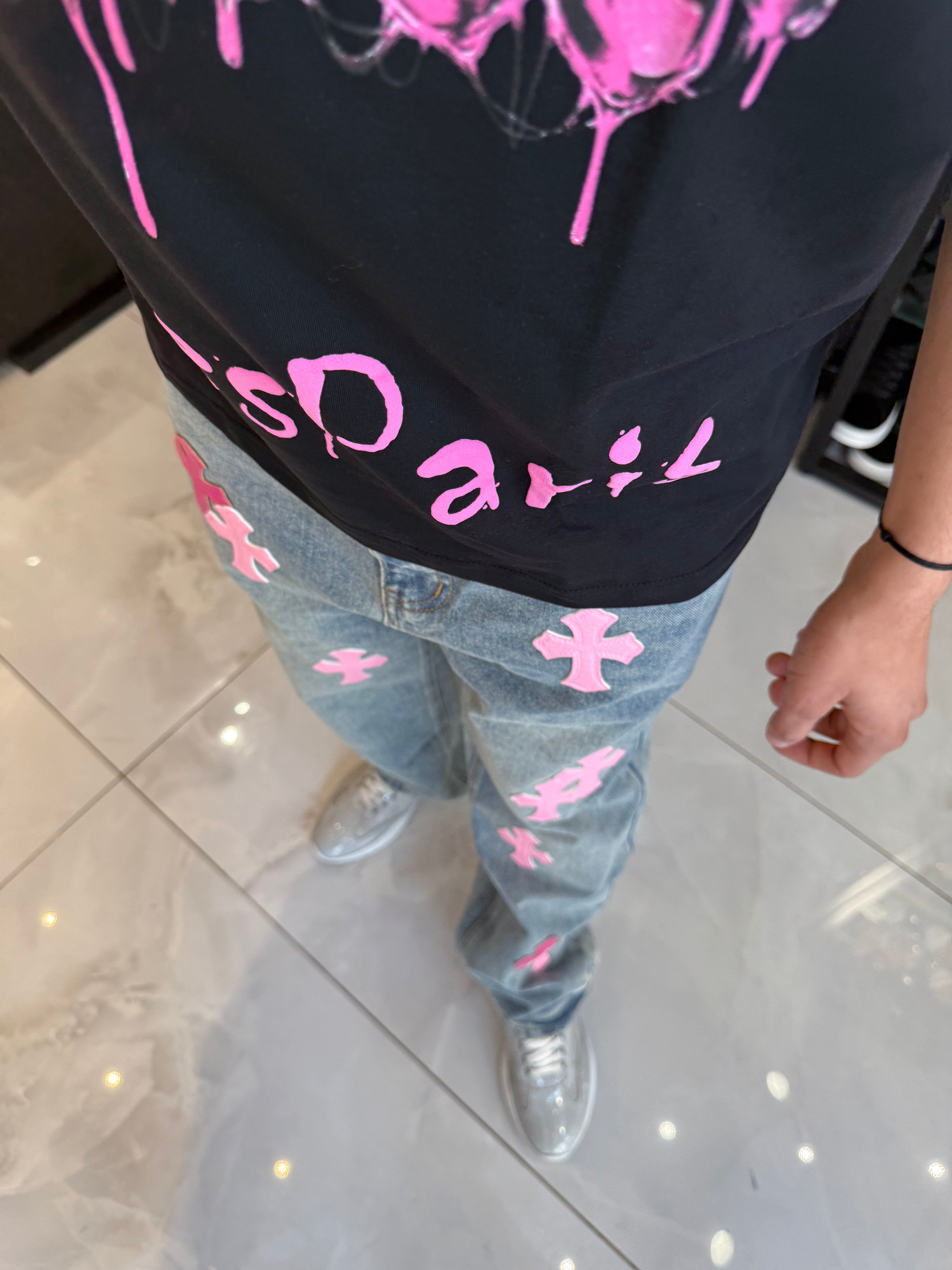 Outfit Jean Chrome + T shirt