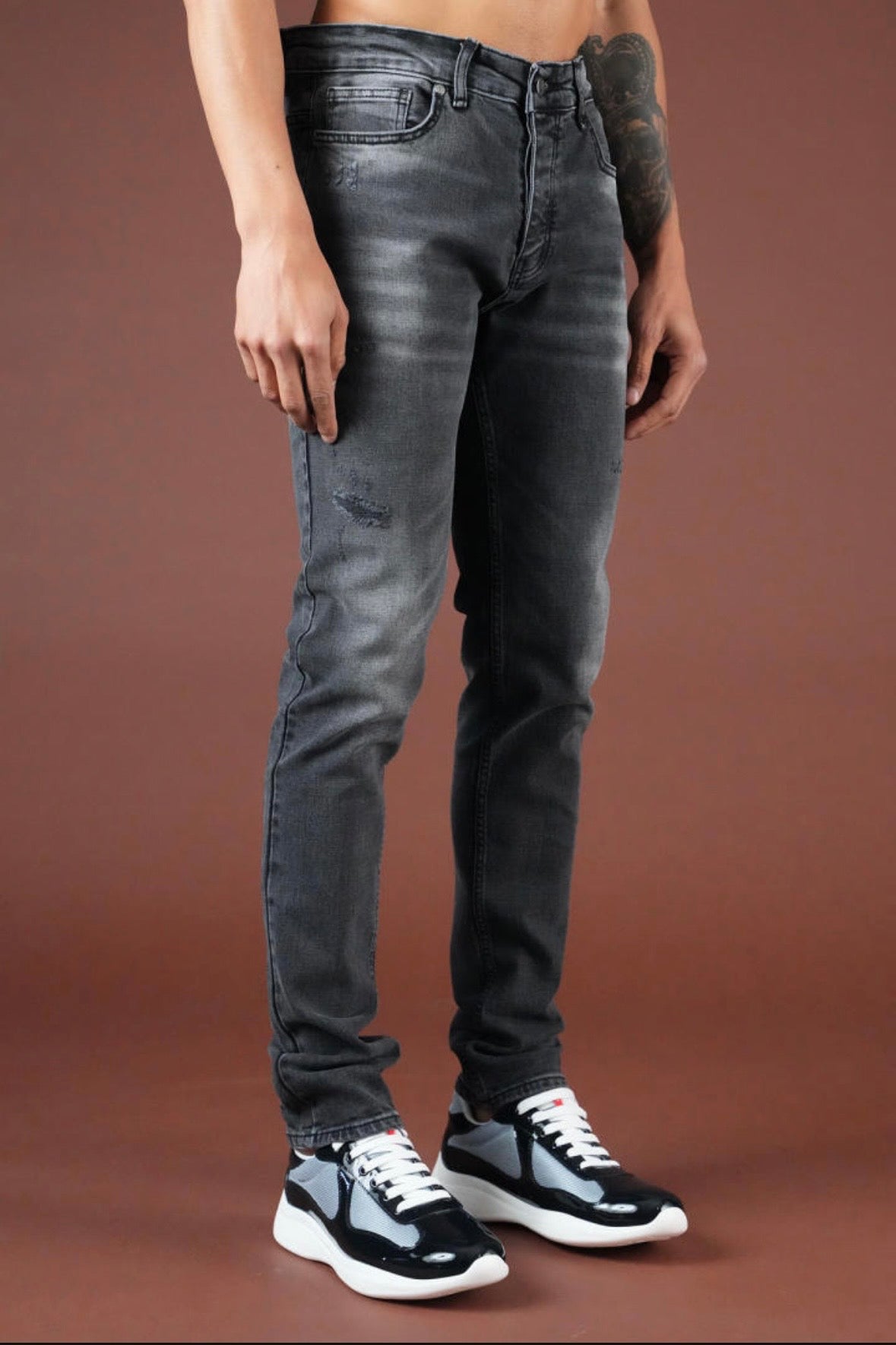 Jean Slim Gris