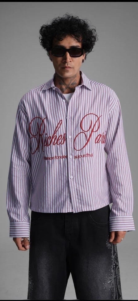 Chemise Riches Paris Croped violet