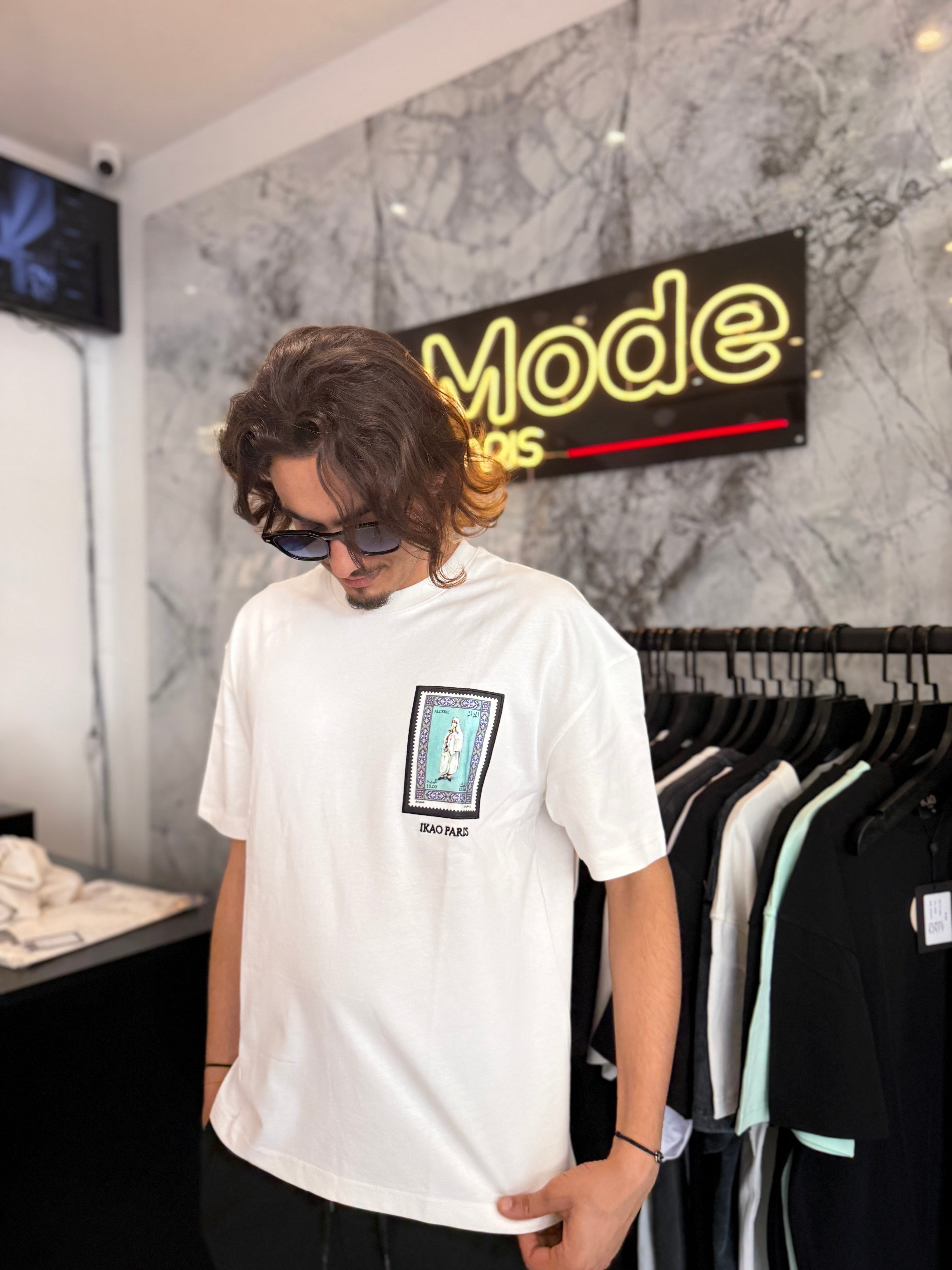 T shirt Algeria Blanc