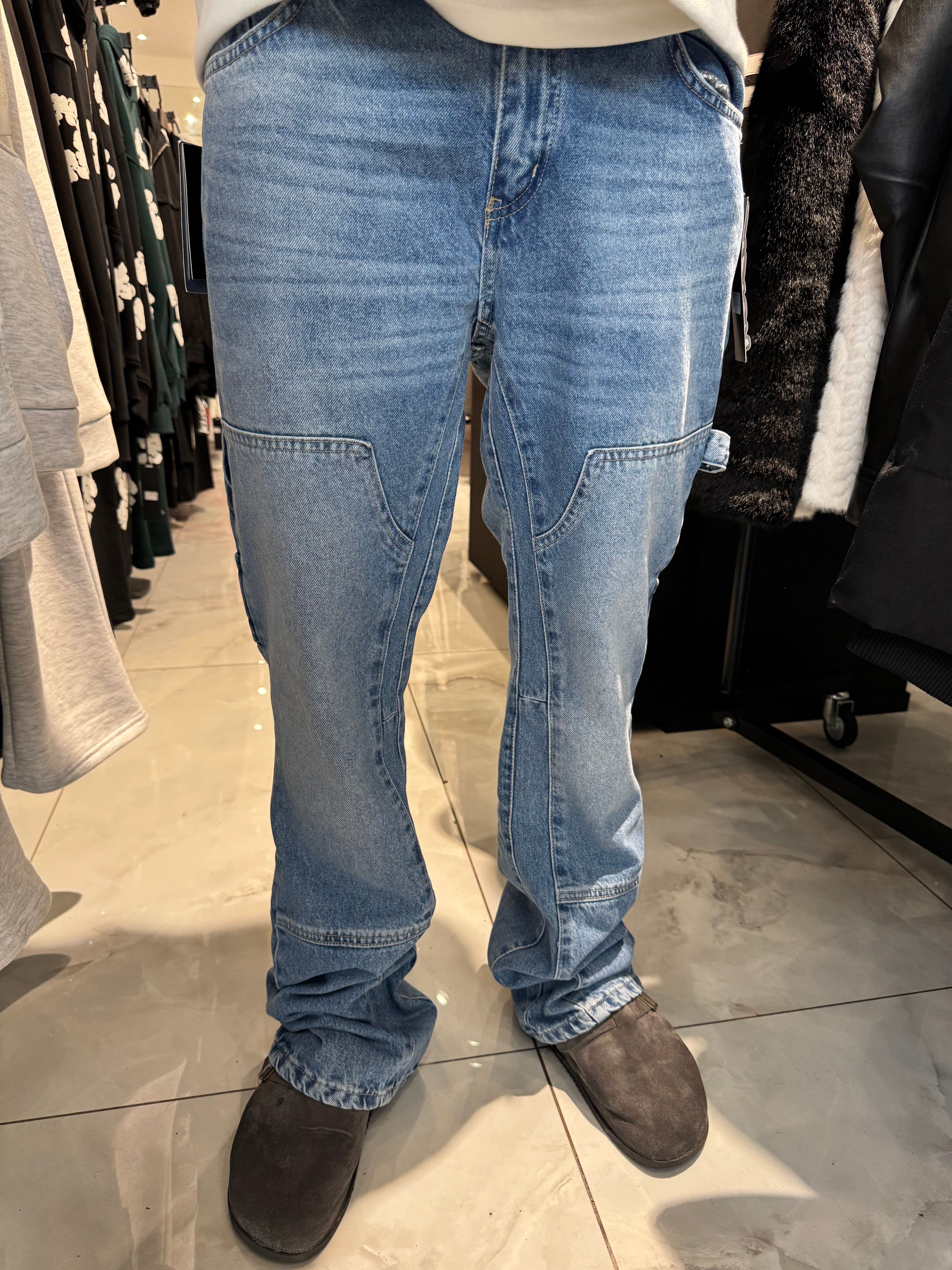 Jean Flare bleu simple