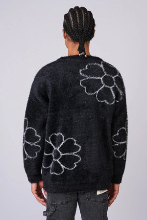 Pull Flower Black et White