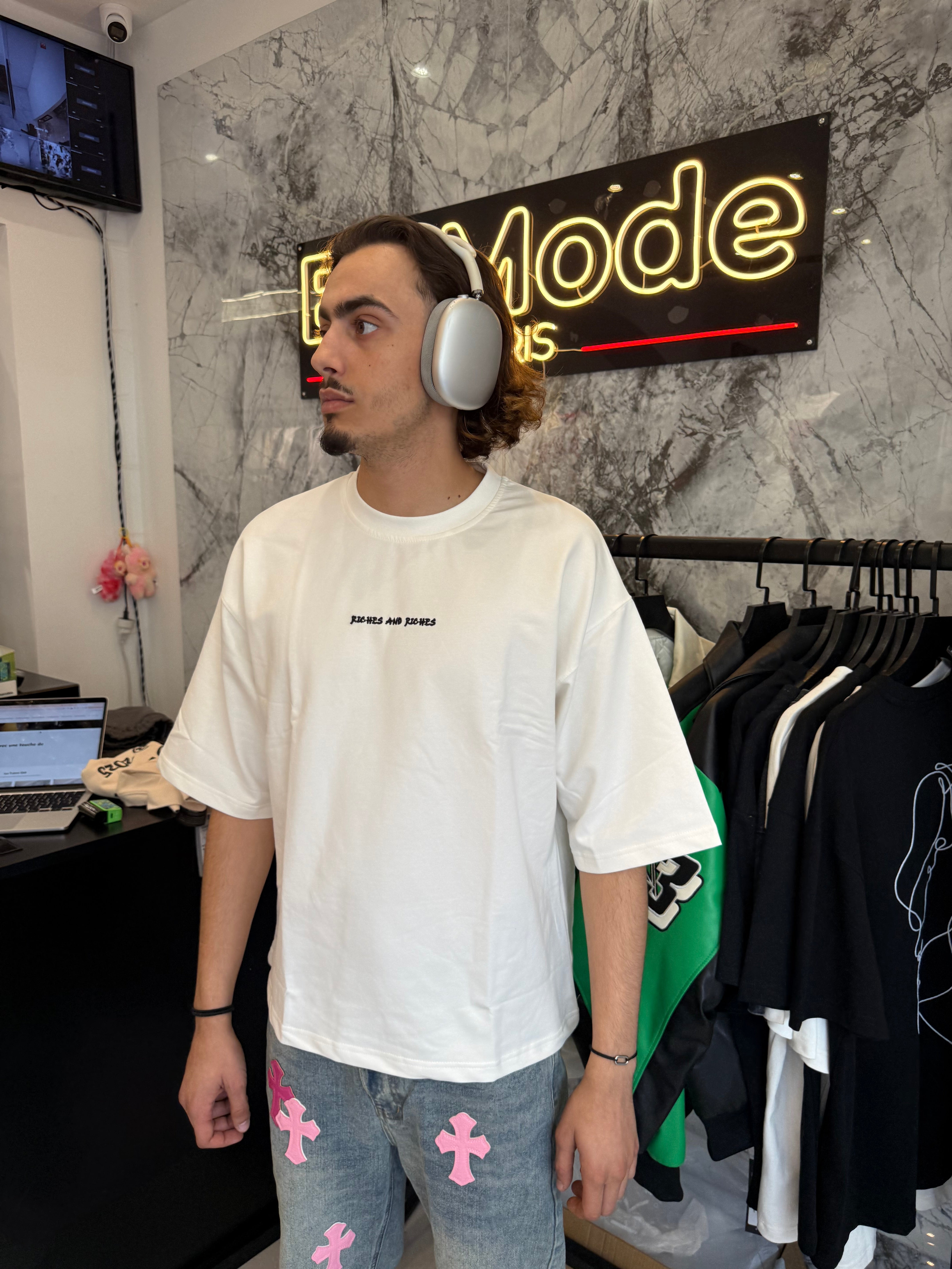 T shirt Single Blanc Riches