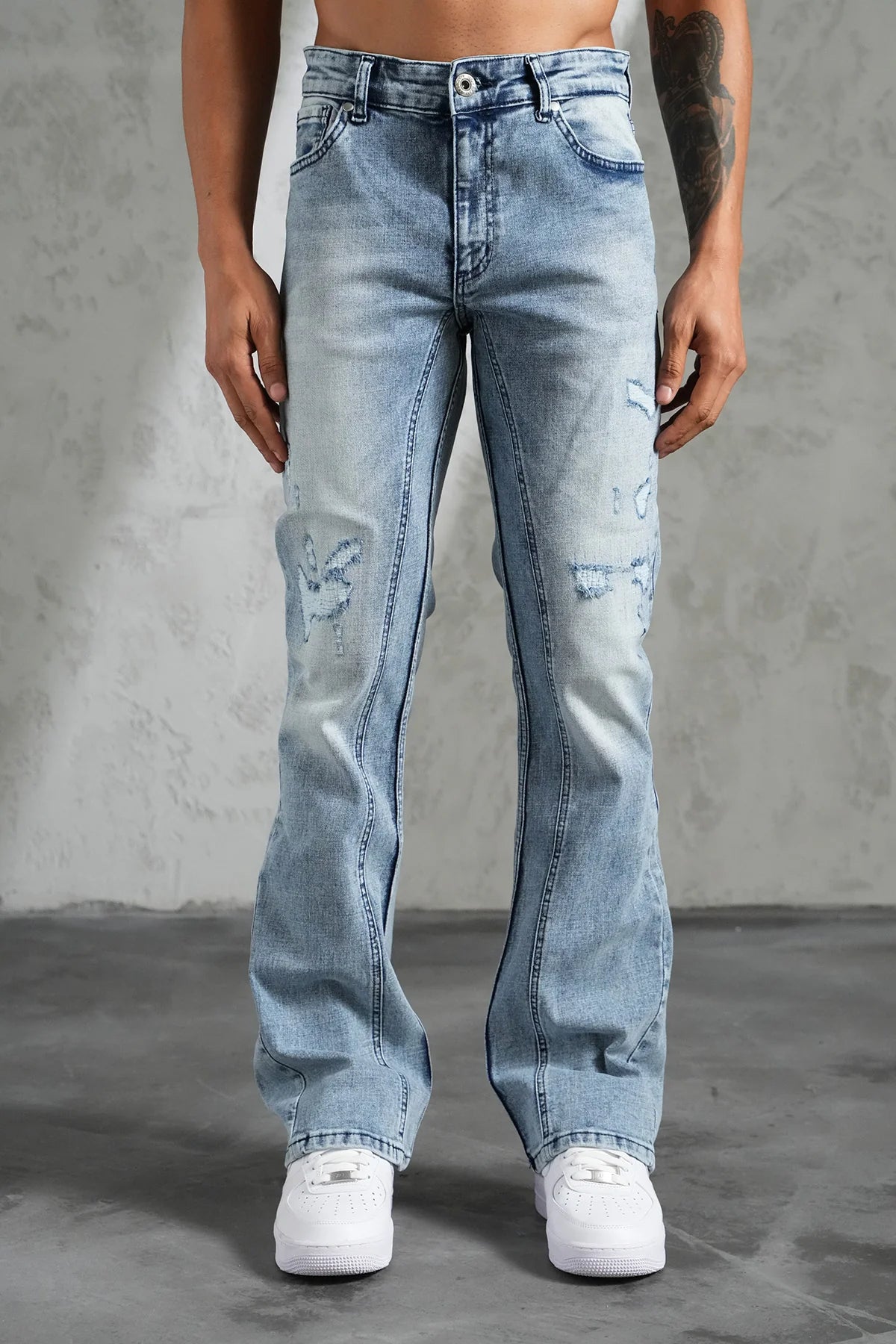 Jean Flare bleu ciel