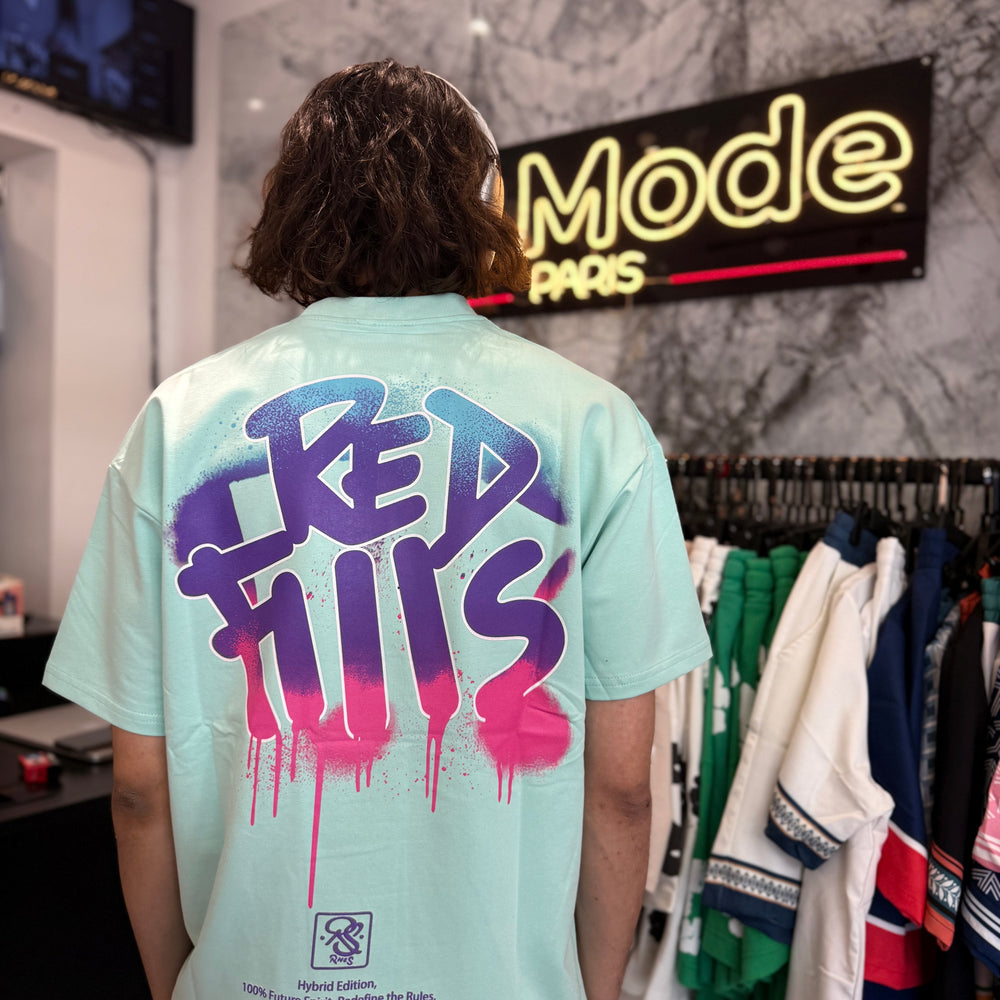 T shirt Red Fils Vert