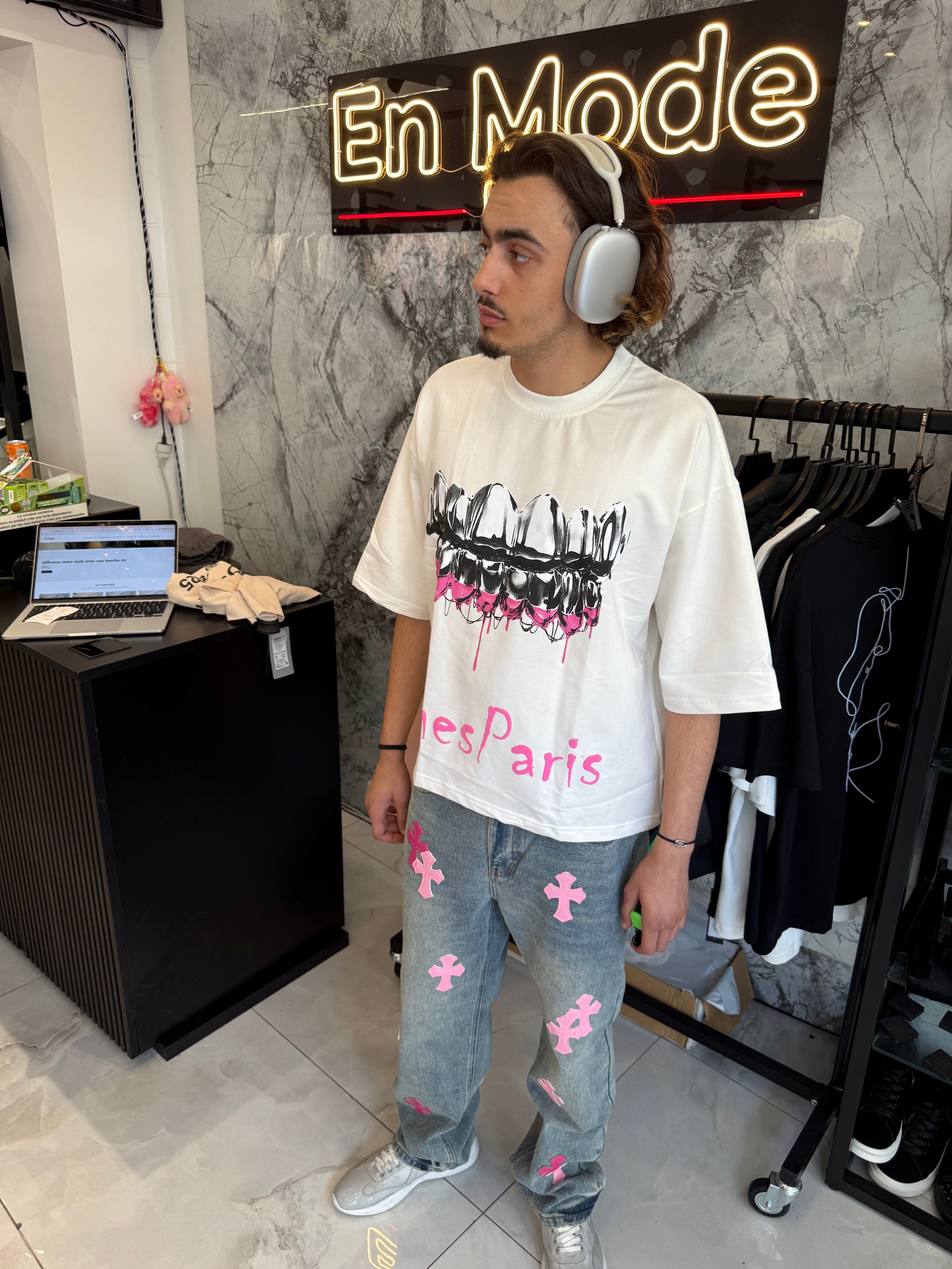 Outfit Jean Chrome + T shirt