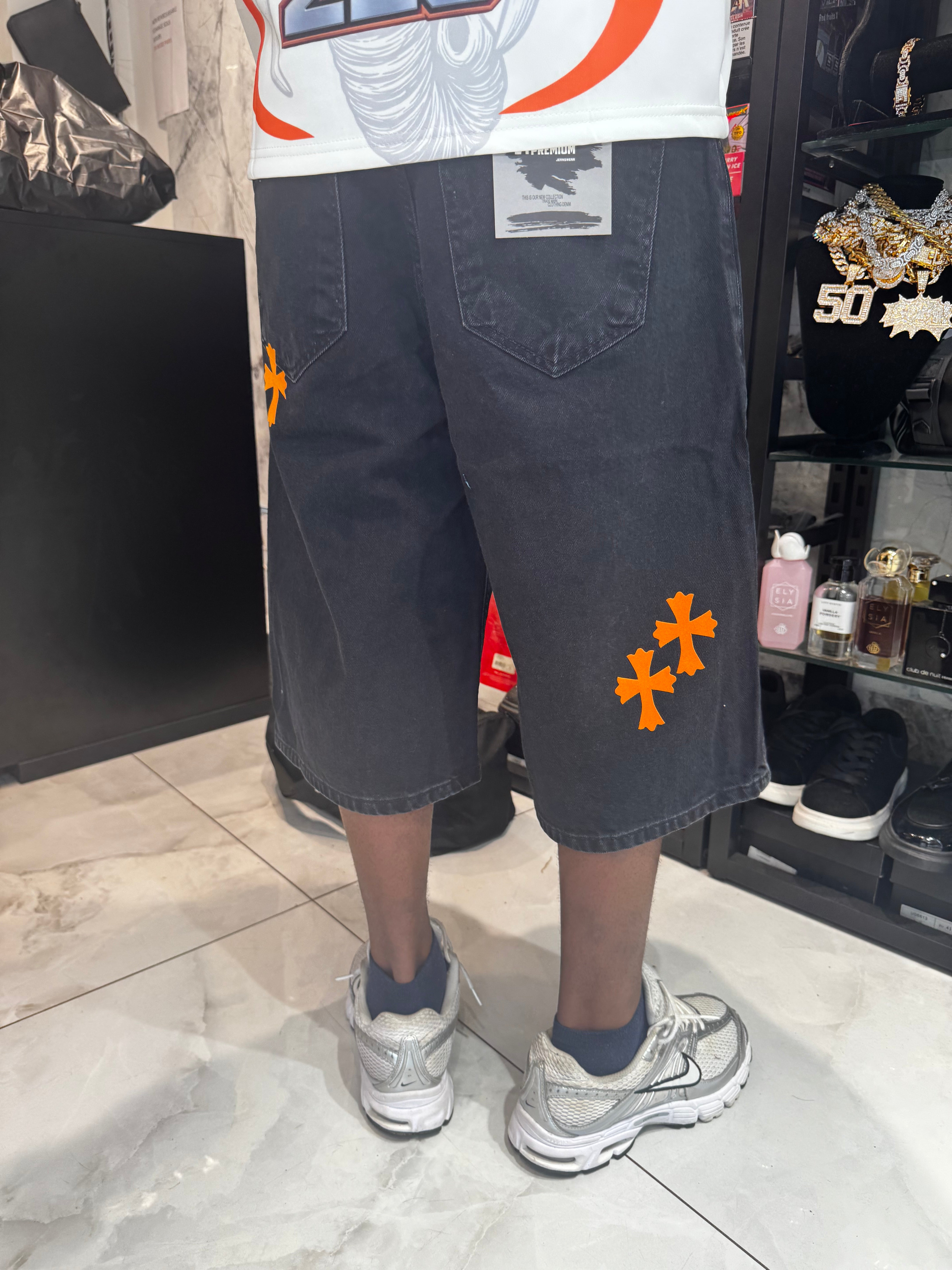 Short En Jean insipi Chrome Noir