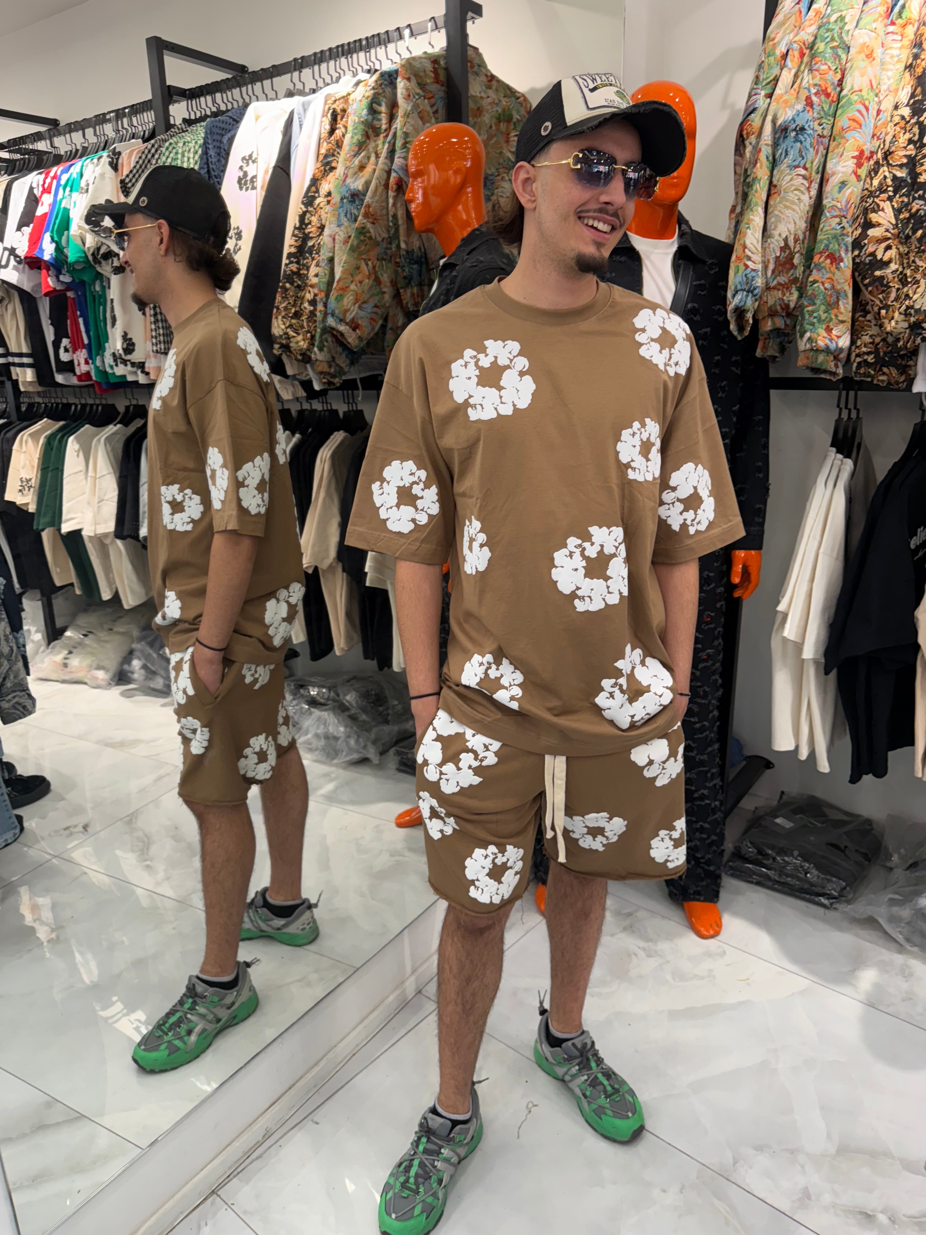 Ensemble Taupe Flower