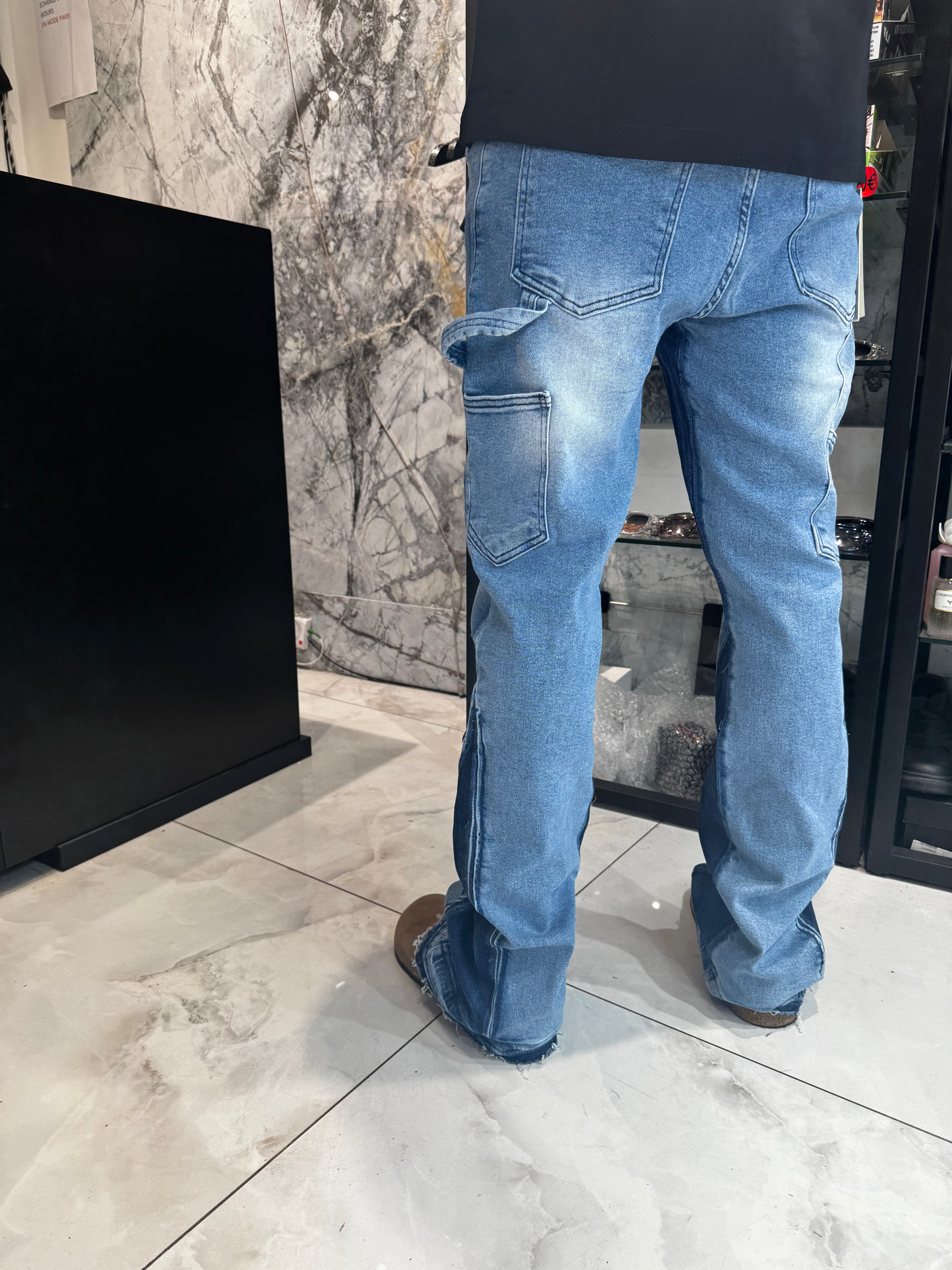 Jean Flare finition Bleue