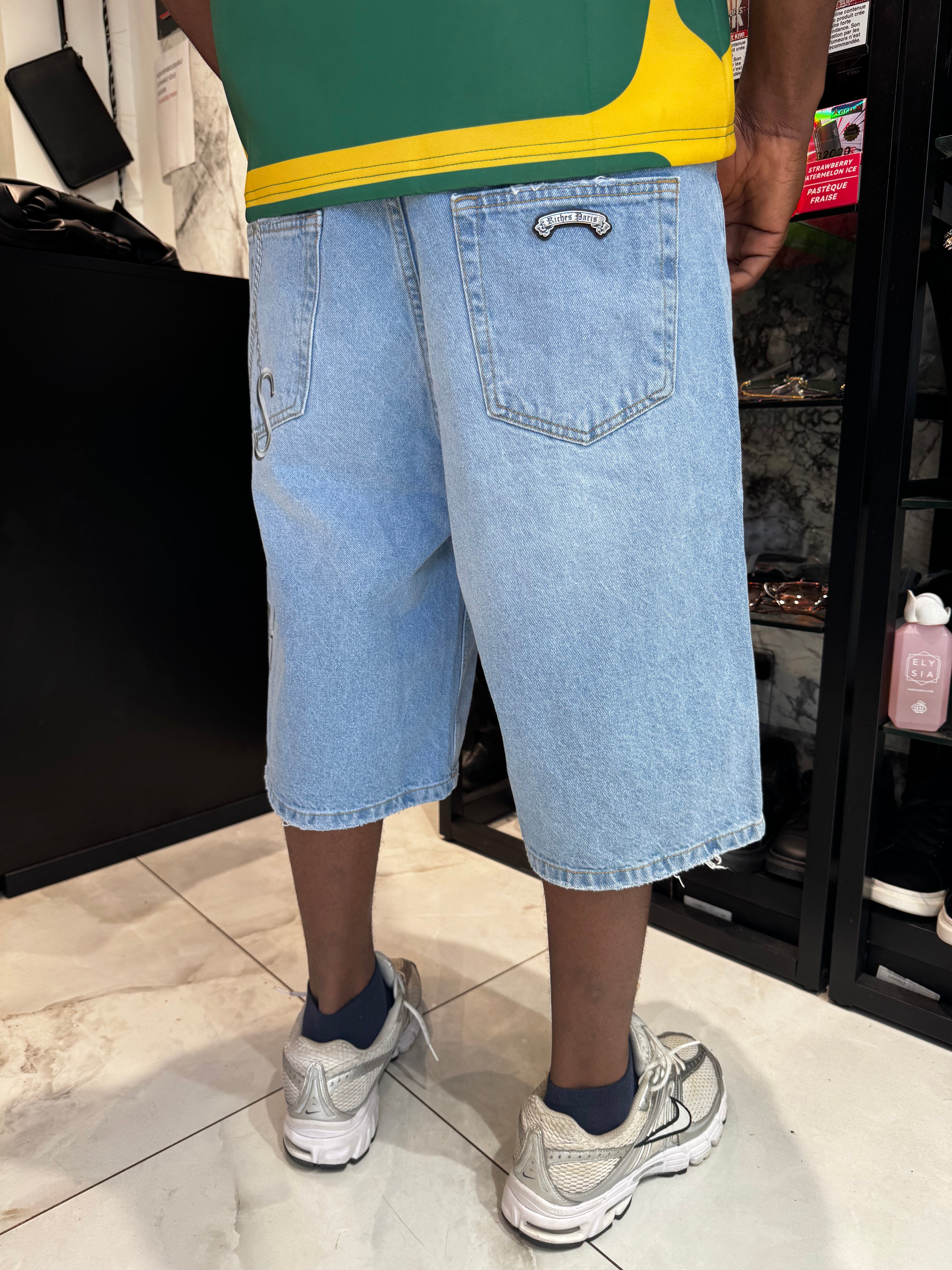 Short En Jean Riches Bleu