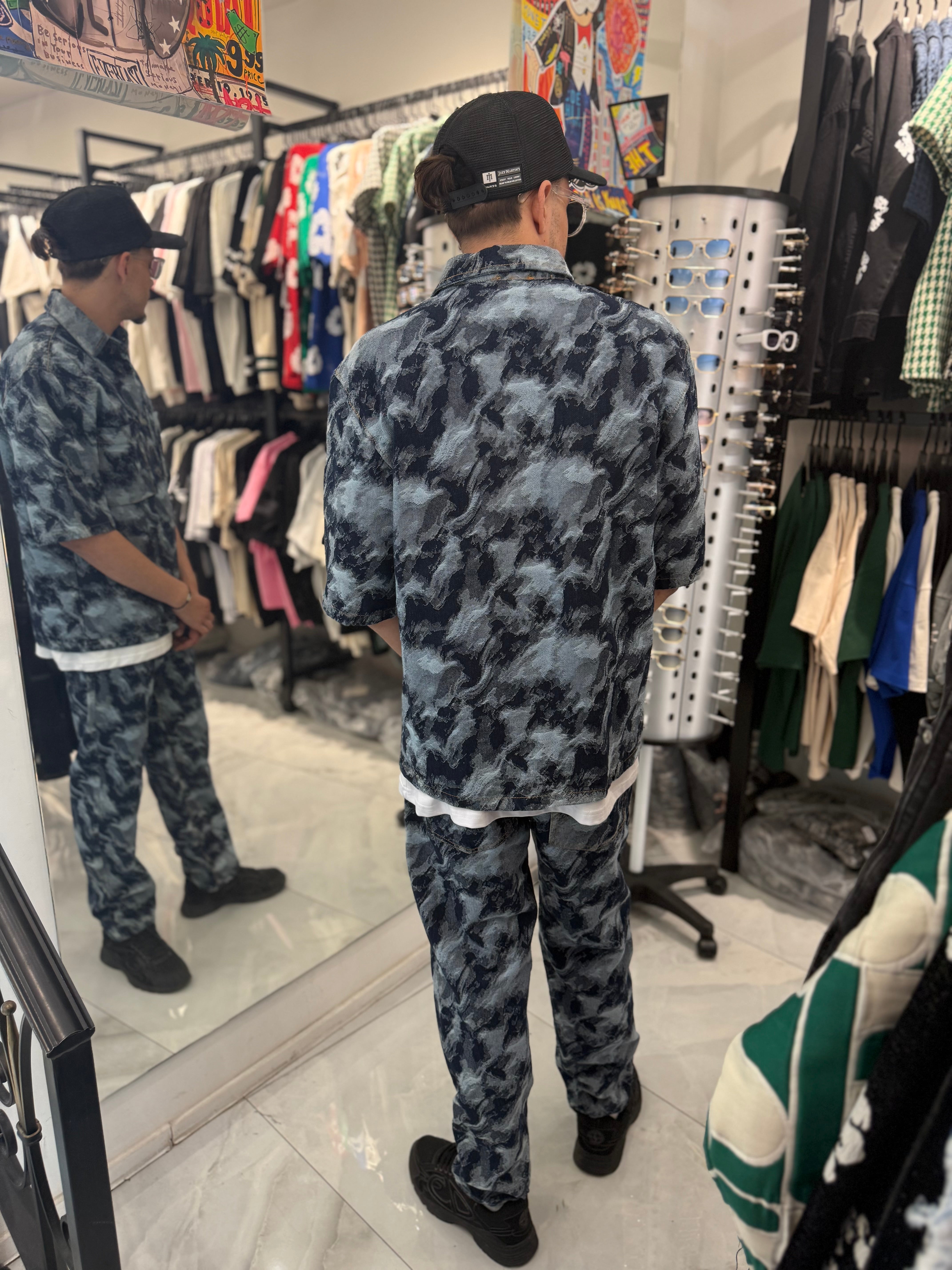 Ensemble Chiné Été Bleu