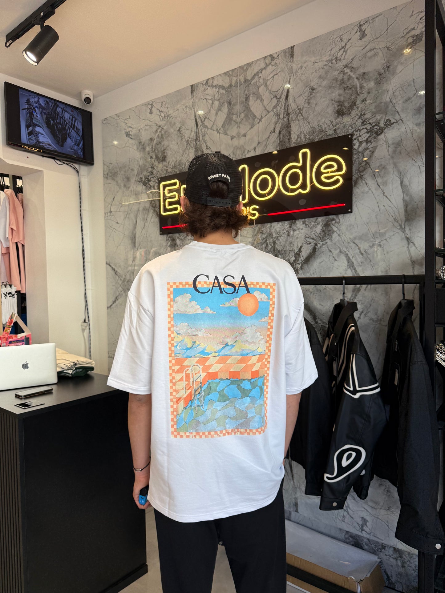 T shirt Swim Blanc