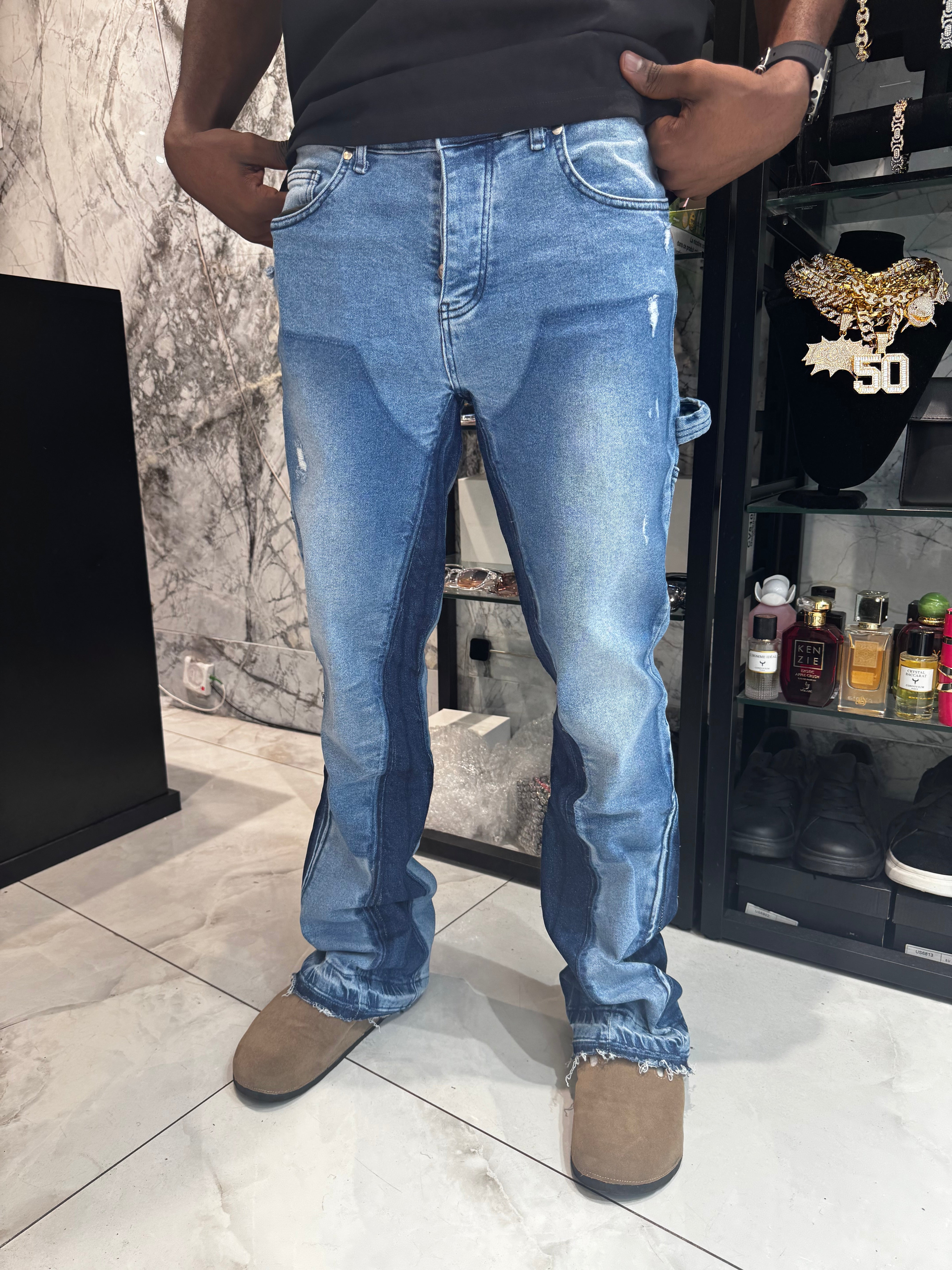 Jean Flare finition Bleue
