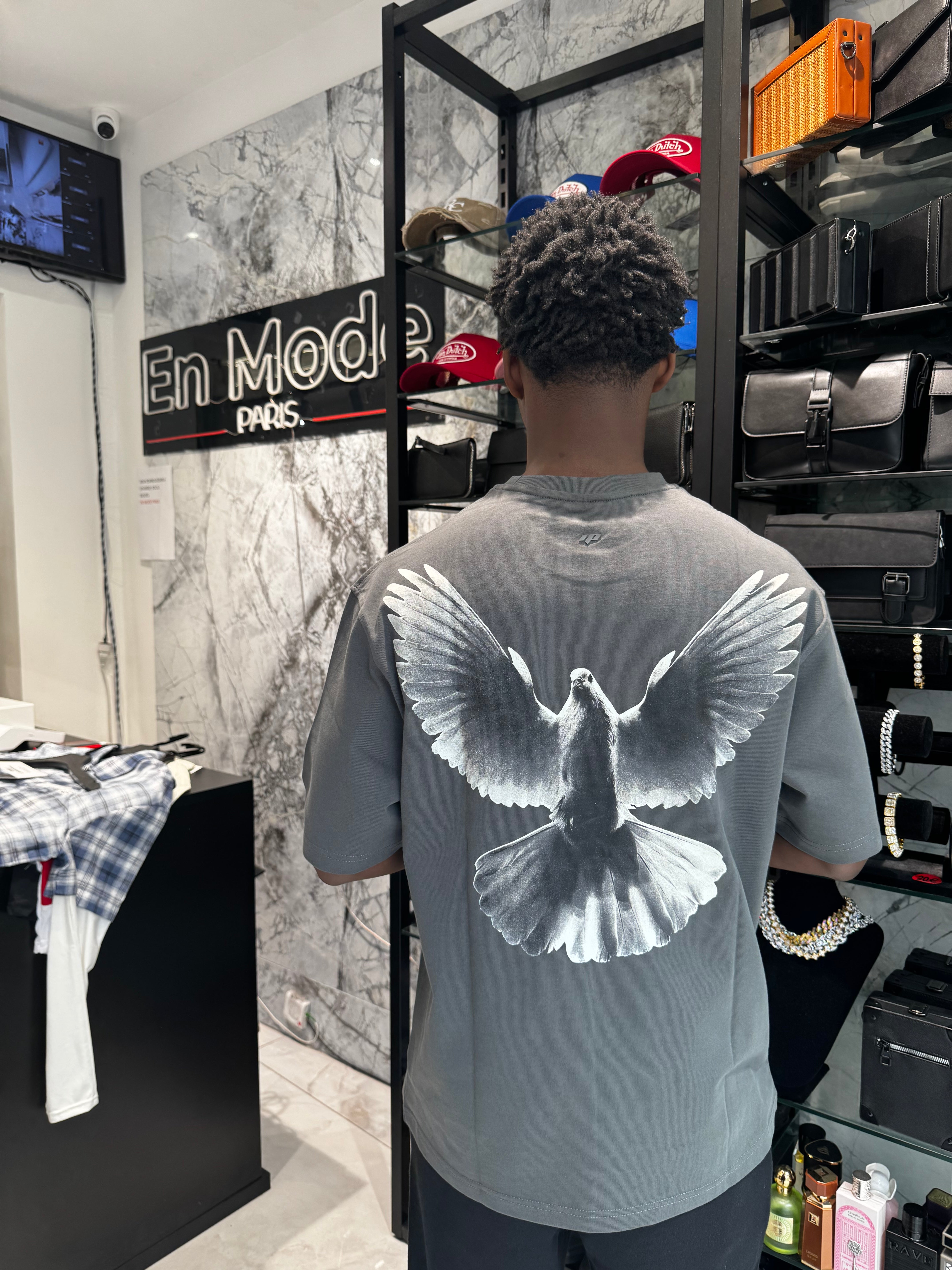 T-shirt Aigle Gris