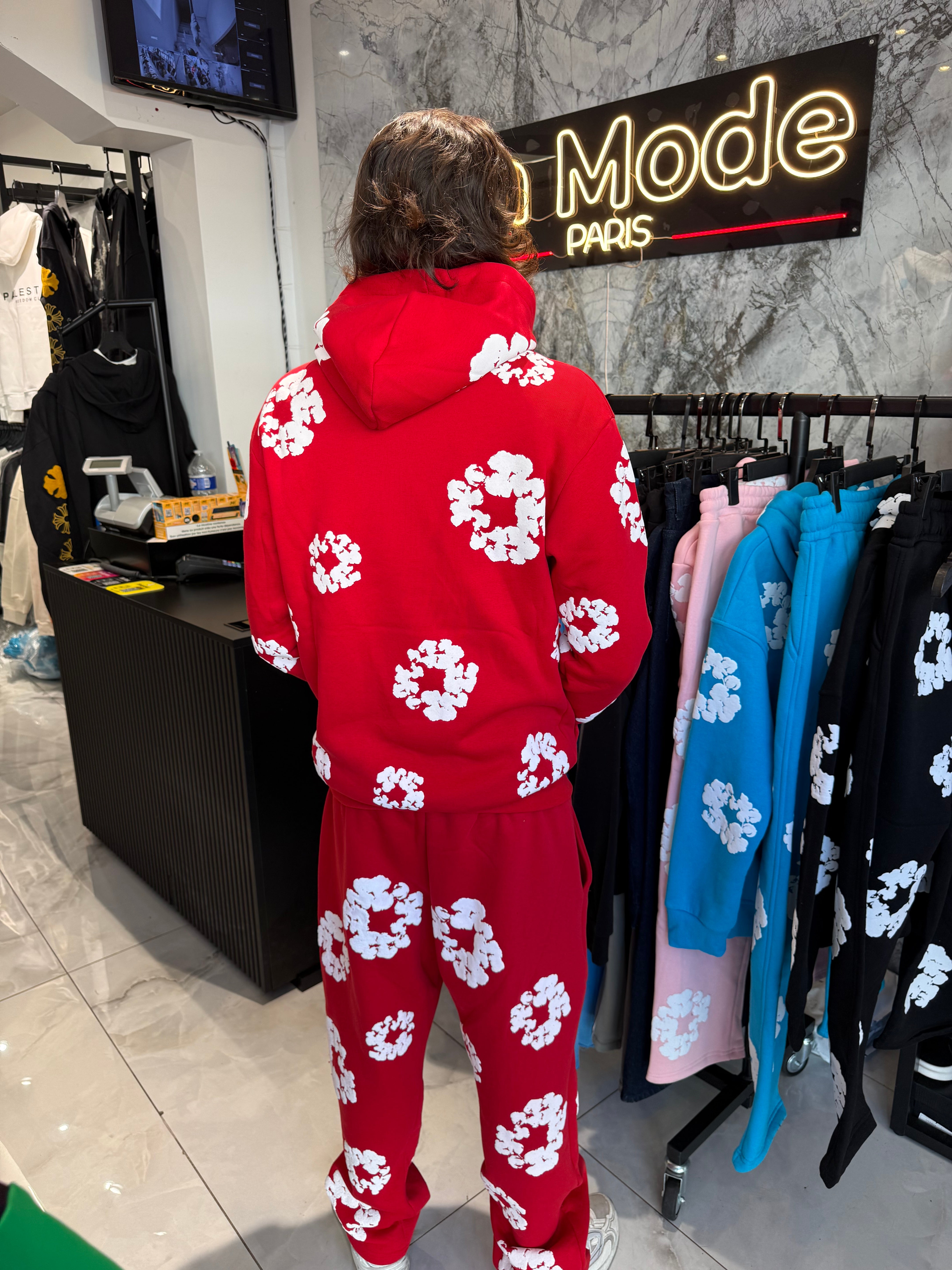 Ensemble Flower Tears Rouge