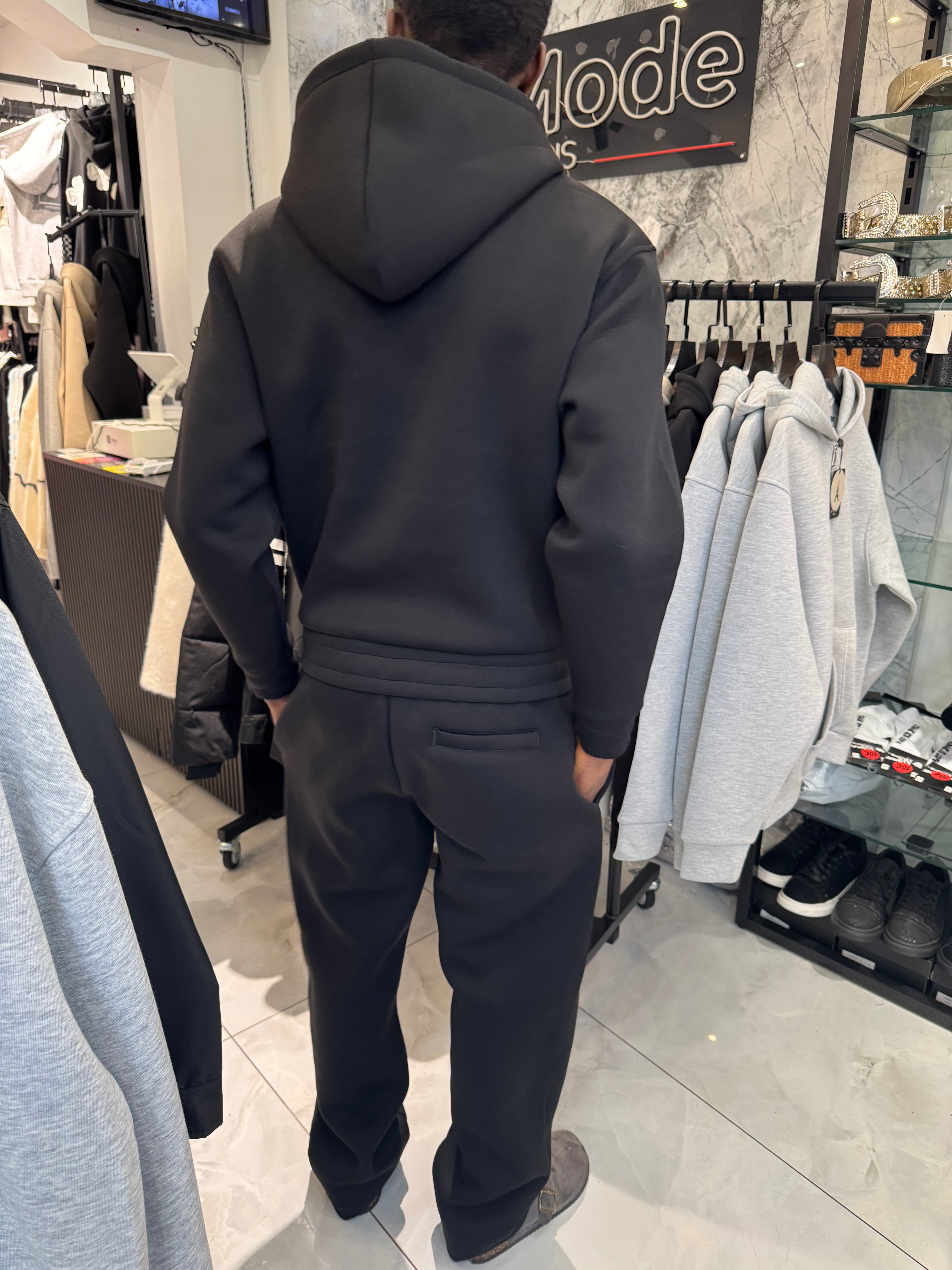 Ensemble Croped Cœur Noir