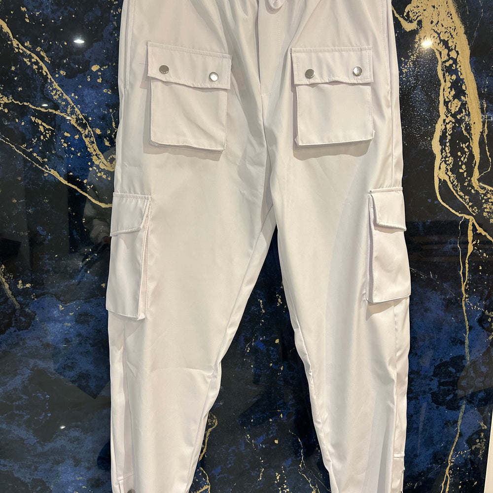 Cargo blanc 3 bouton