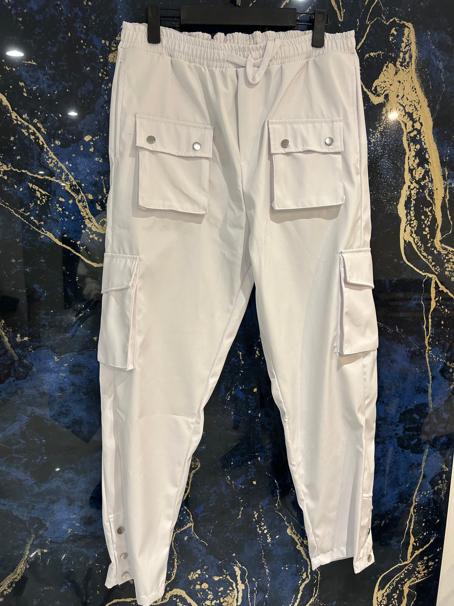 Cargo blanc 3 bouton