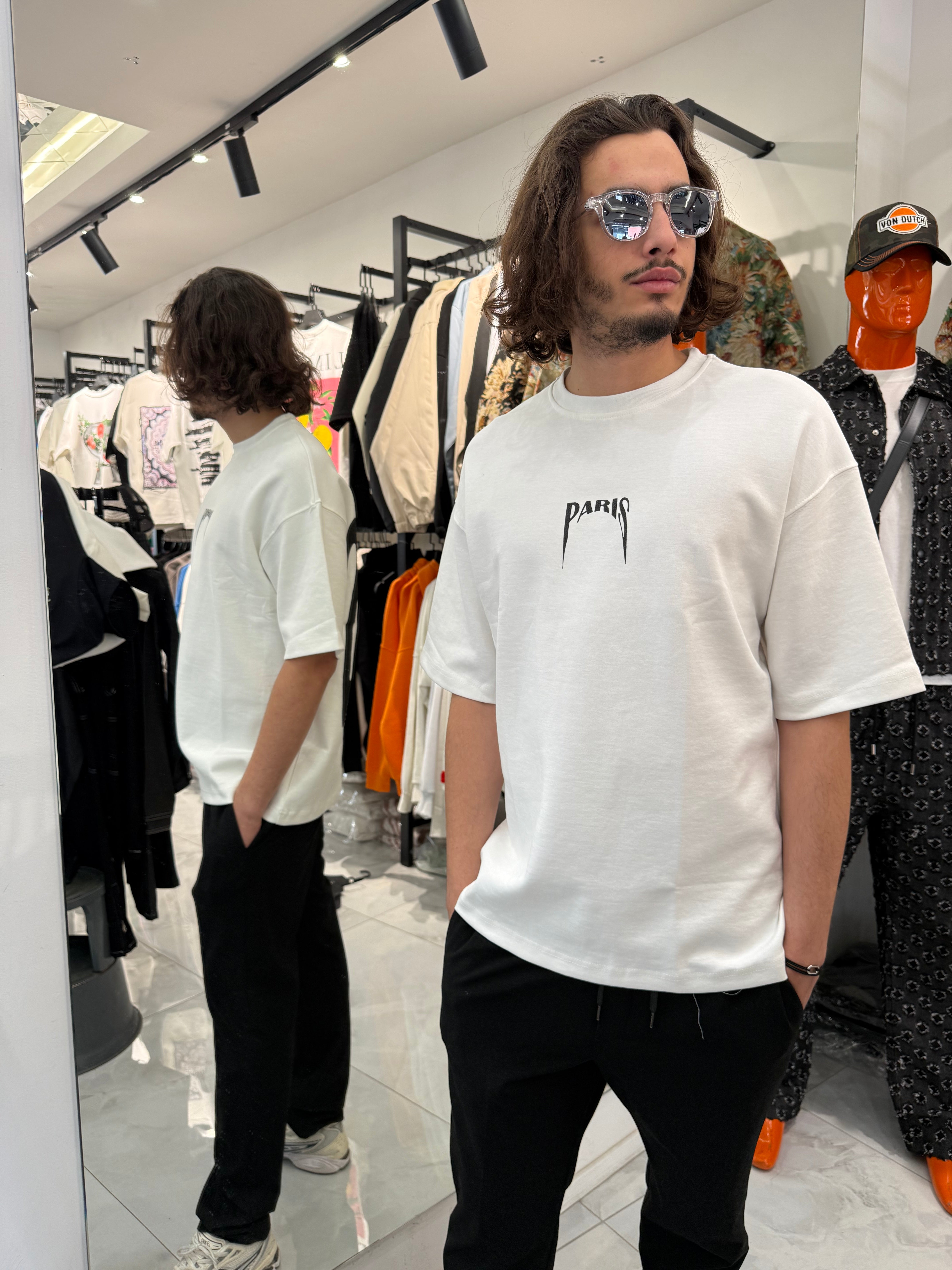 T Shirt Logo Riches Blanc