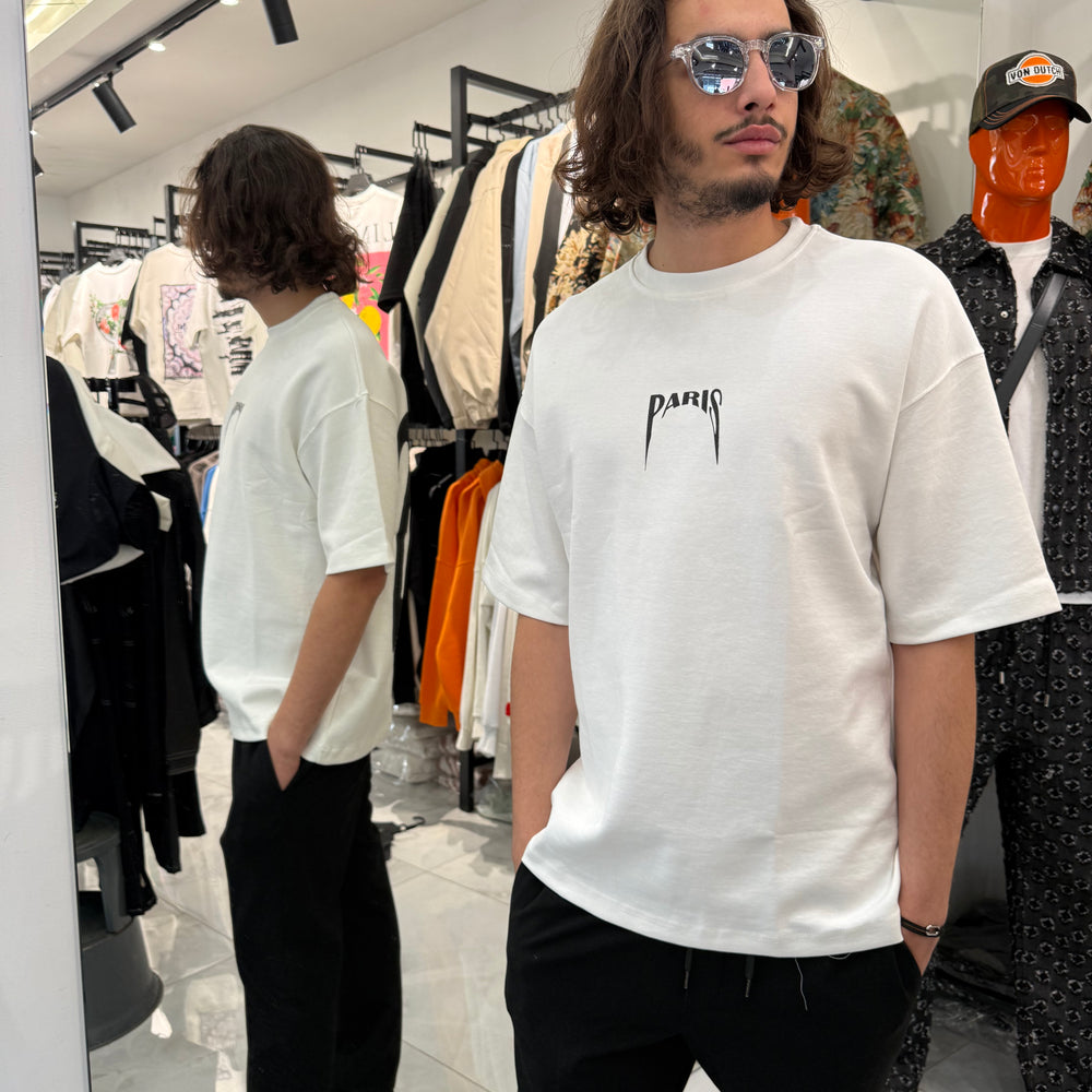 T Shirt Logo Riches Blanc