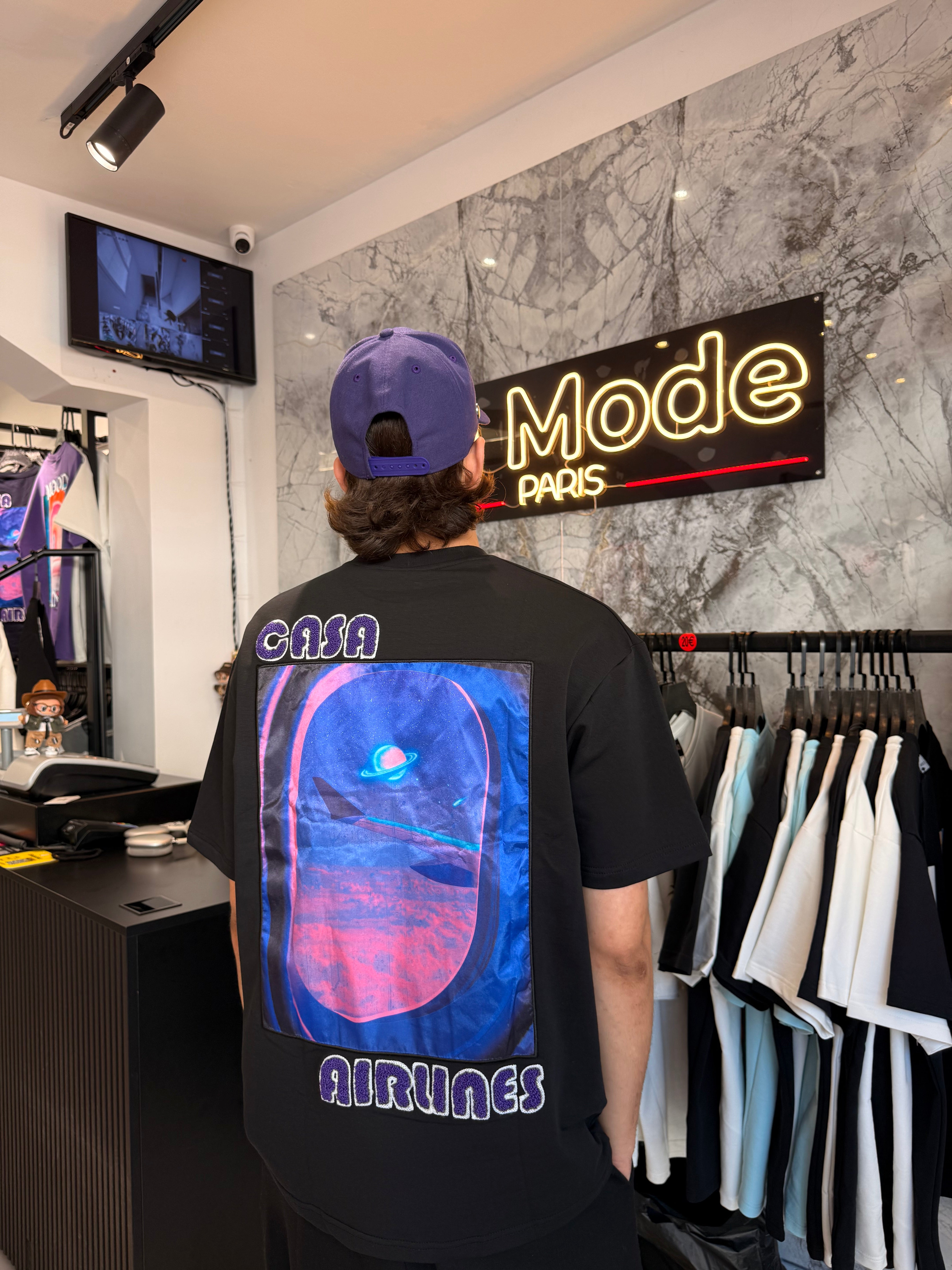 T shirt Airlines 2.0 Noir