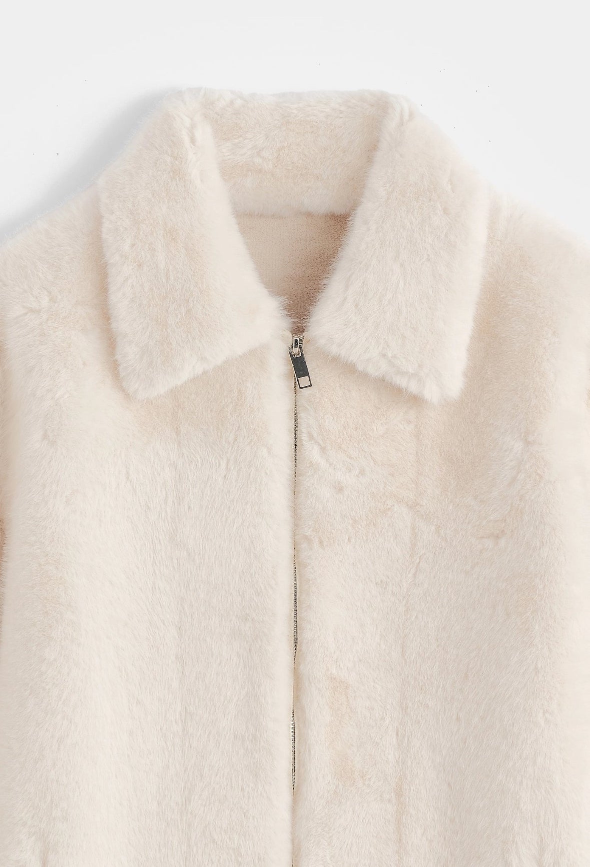 Veste Fourrure Beige