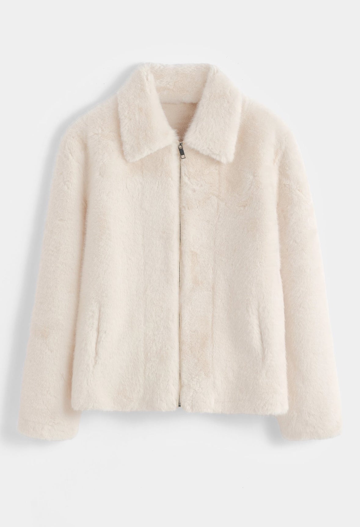 Veste Fourrure Beige