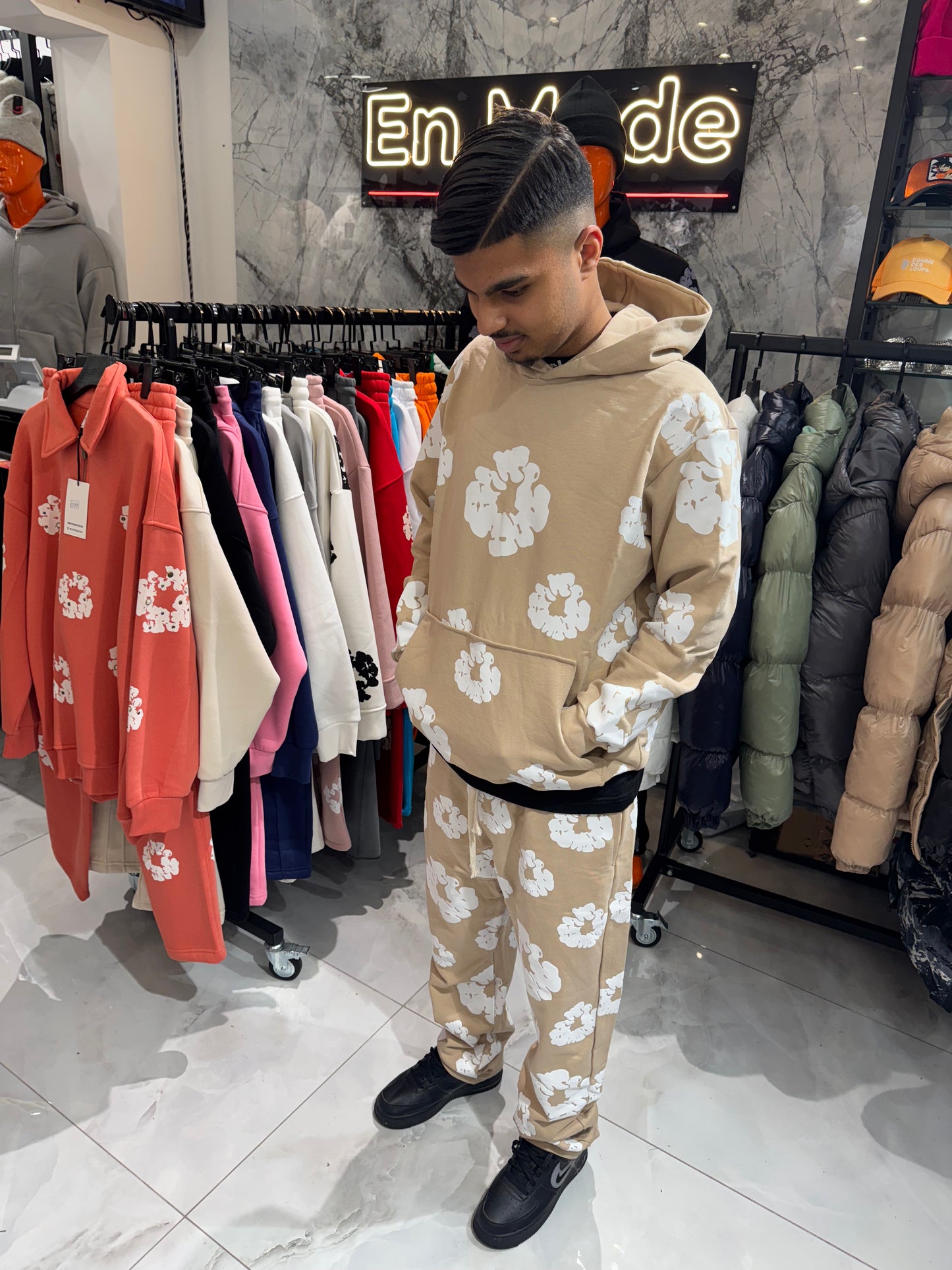 Ensemble tache Beige