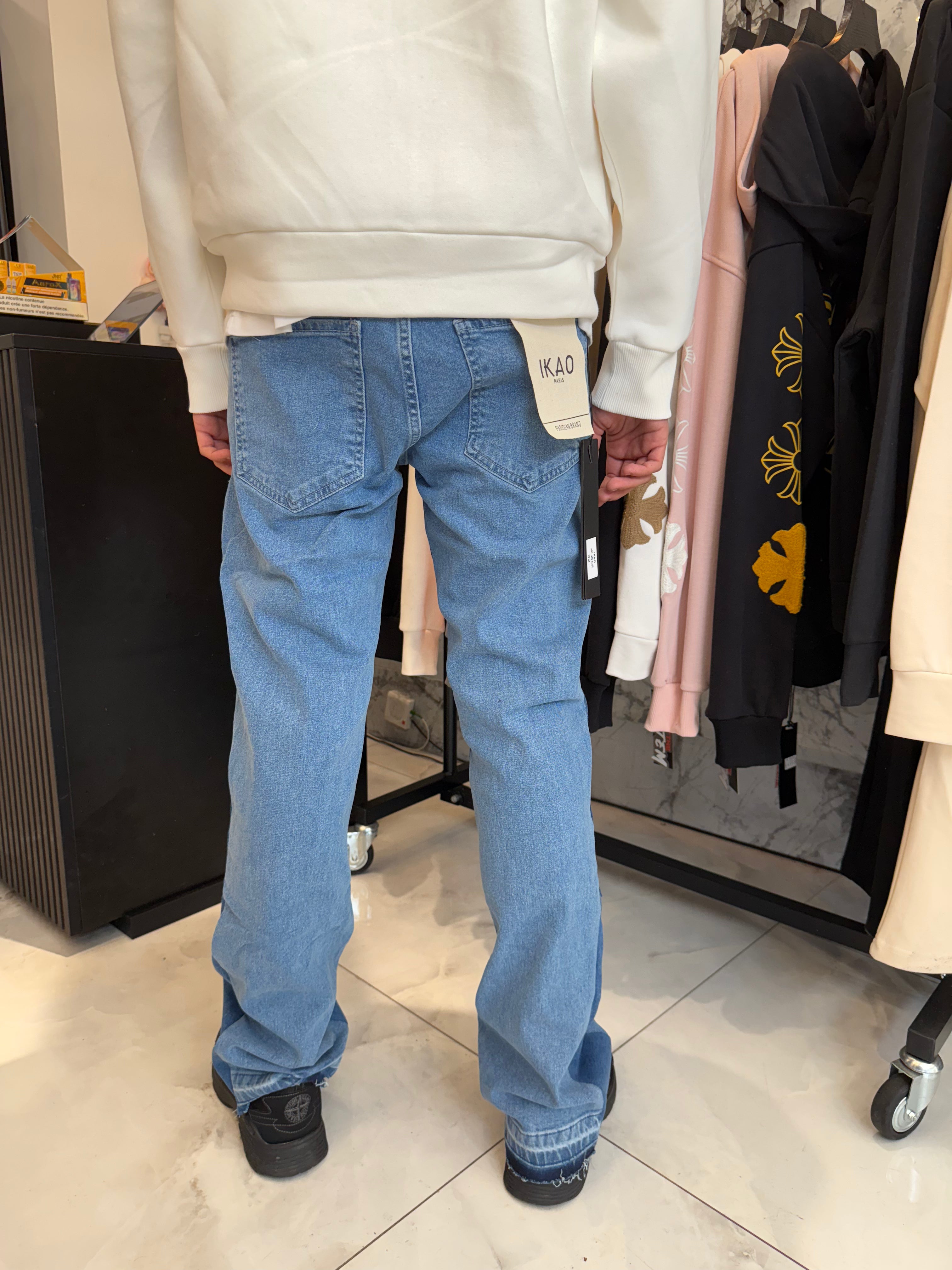 Jean Flaire Blue Boutton