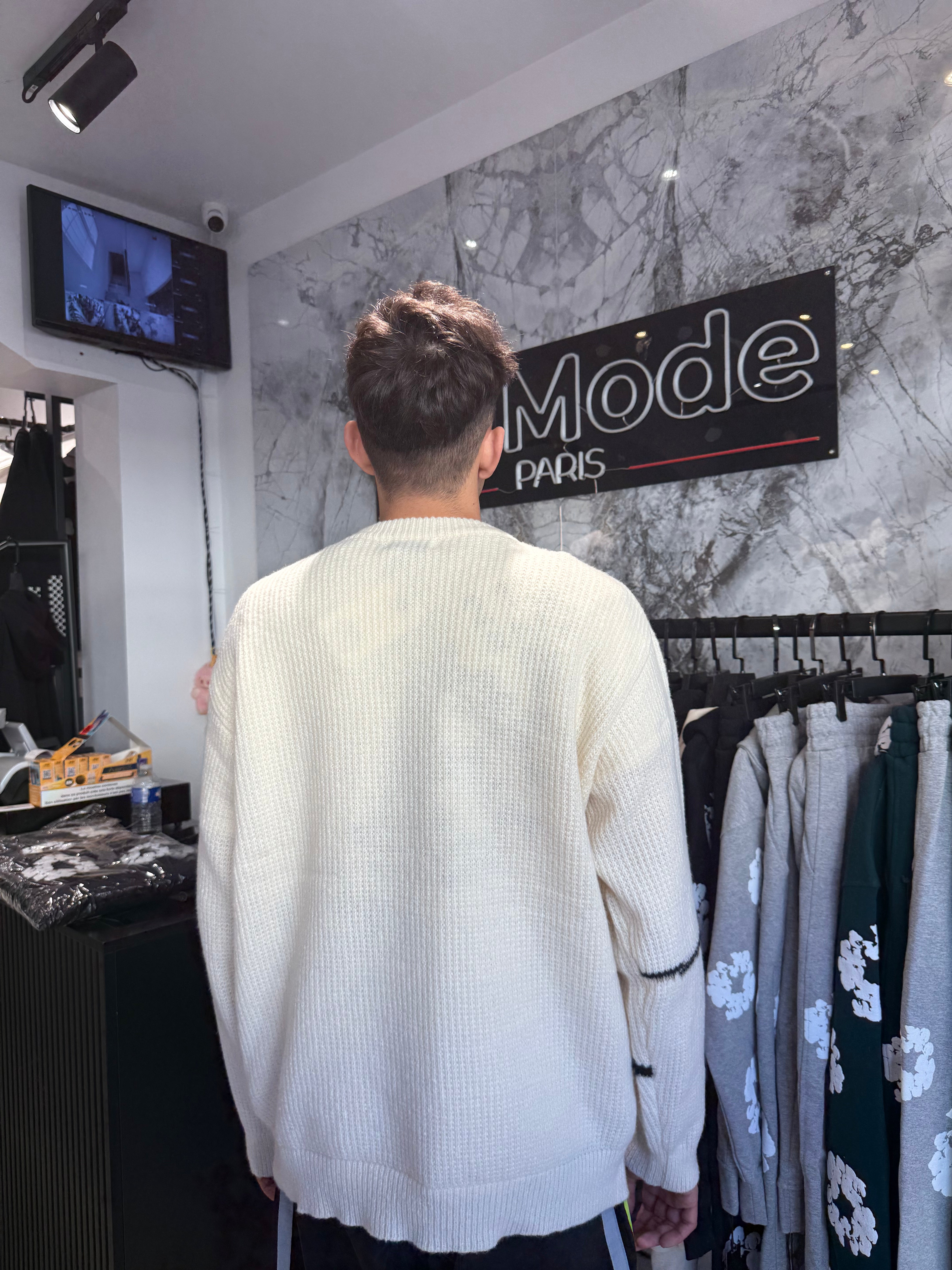 La Foudre le Pull Mohair Beige