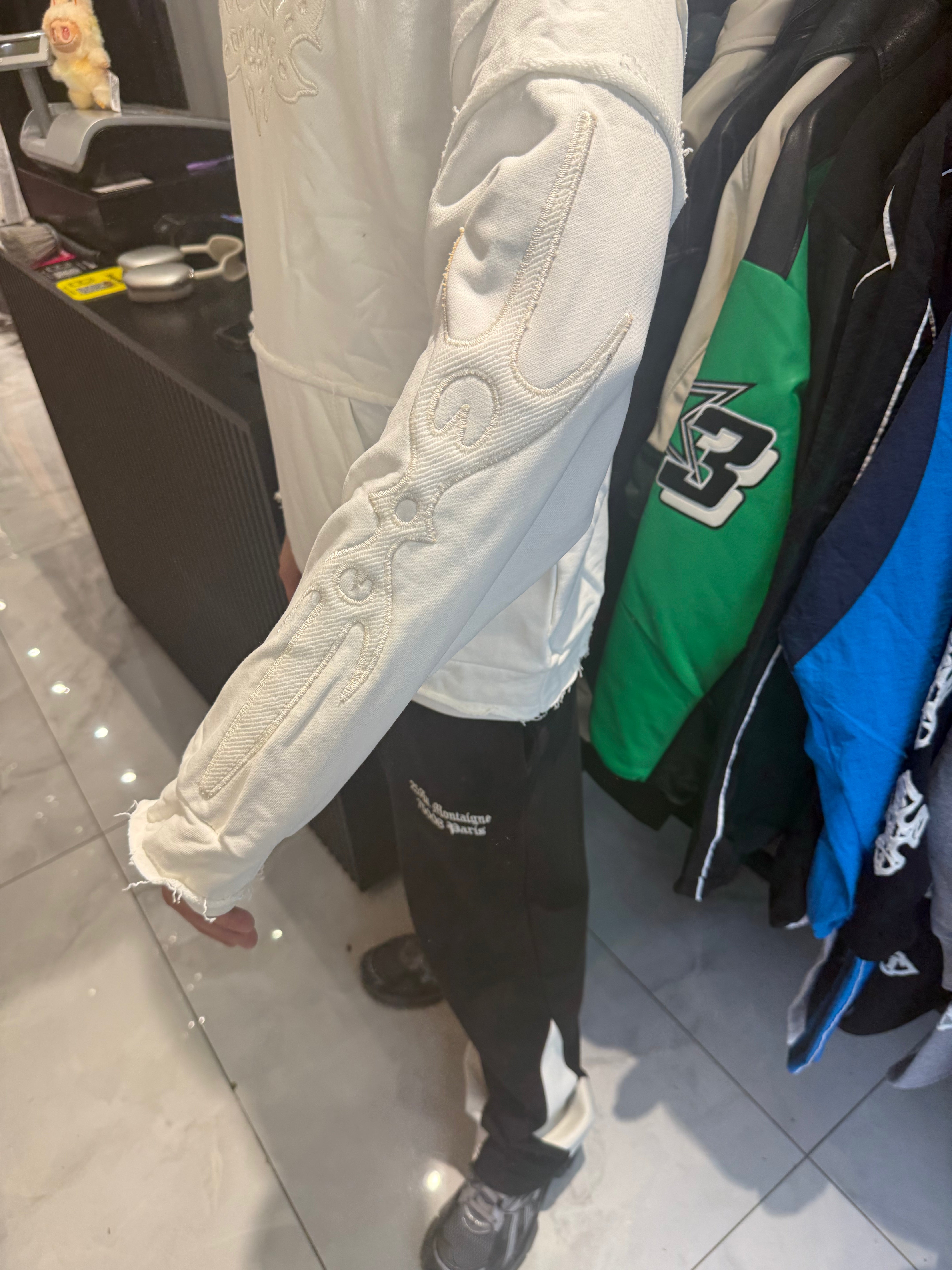 Sweat Broken Metalmode Blanc