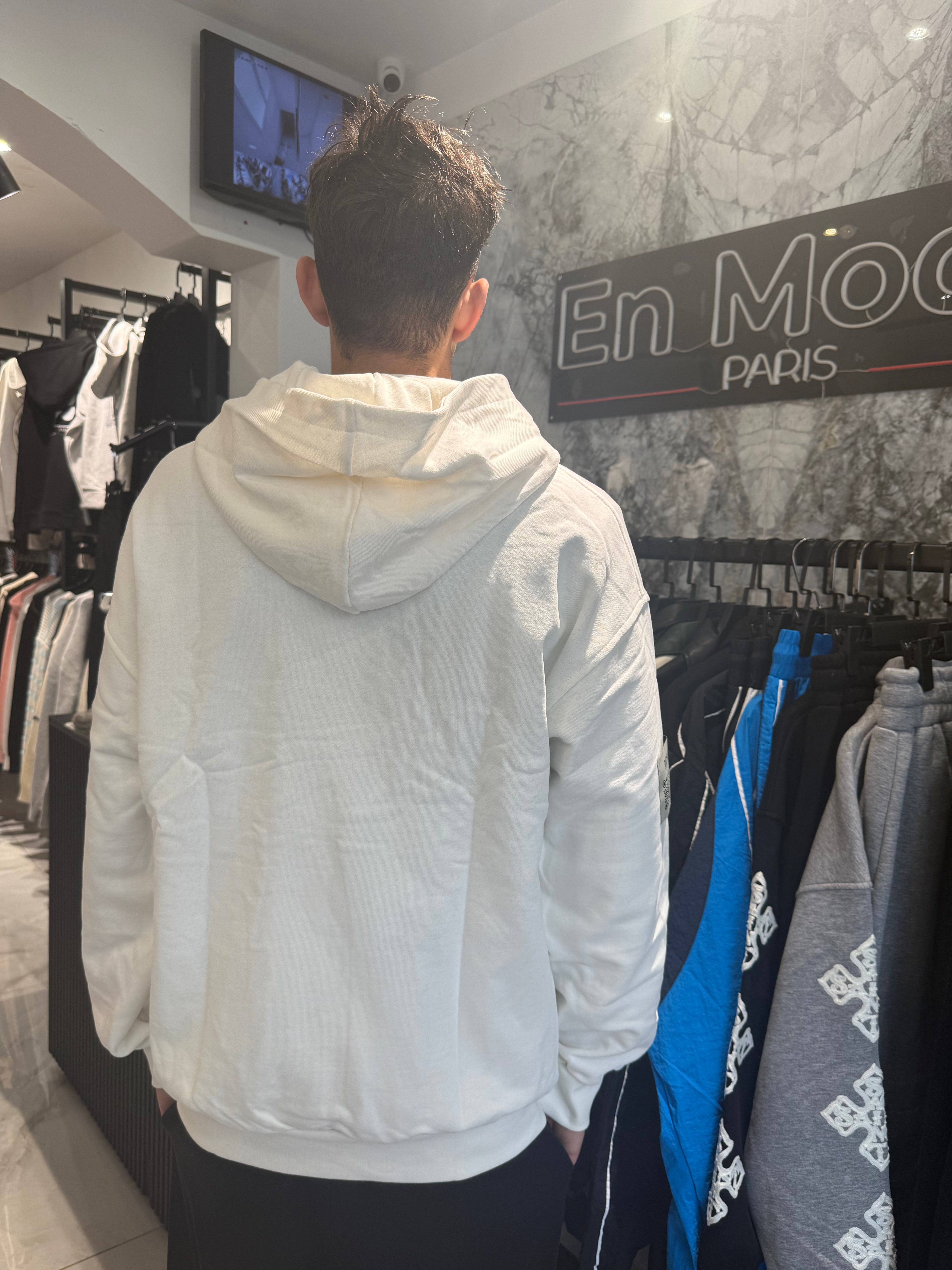 Sweat Riches Paris Way Vert Blanc