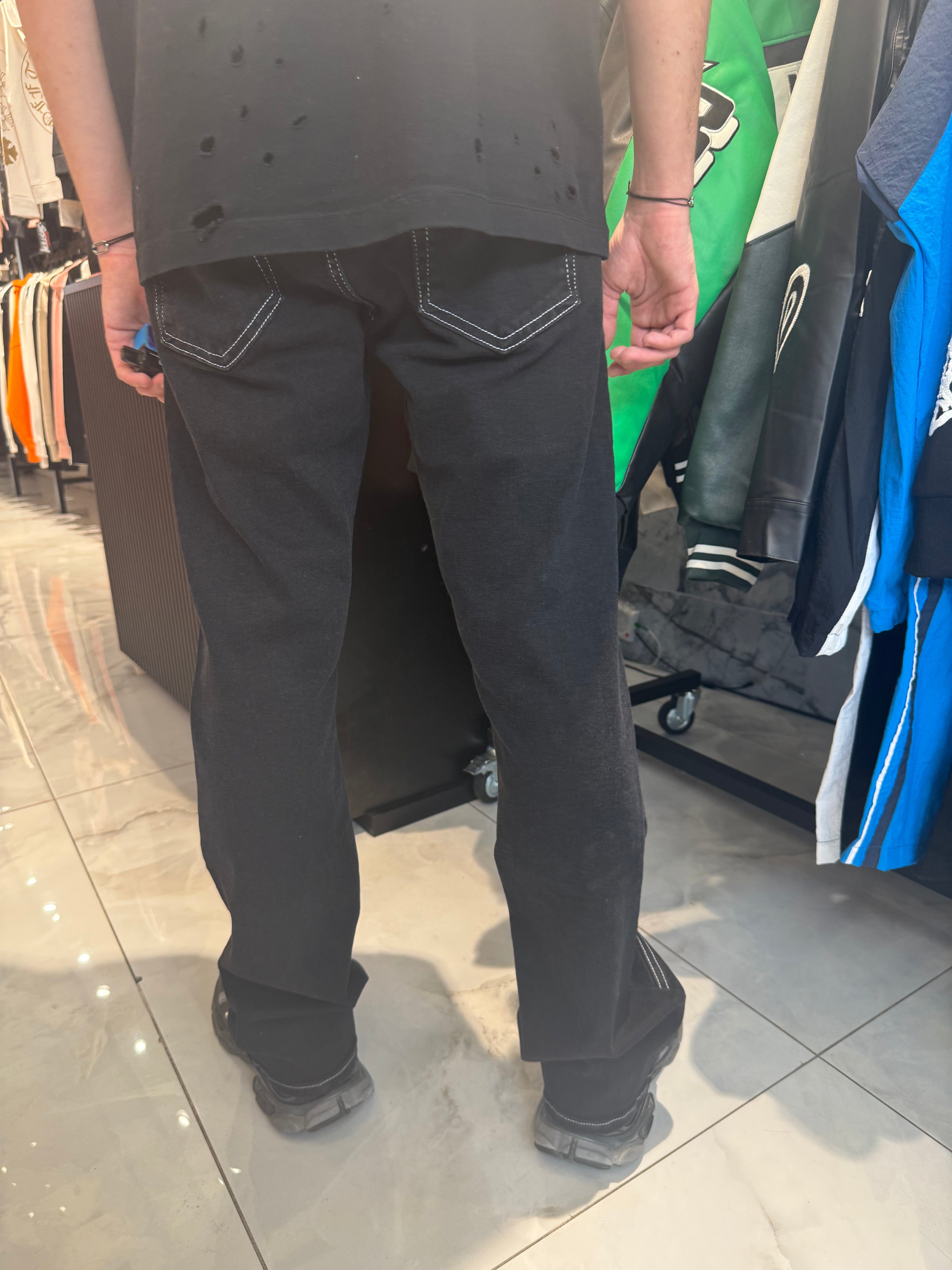 Jeans Strass Og Noir