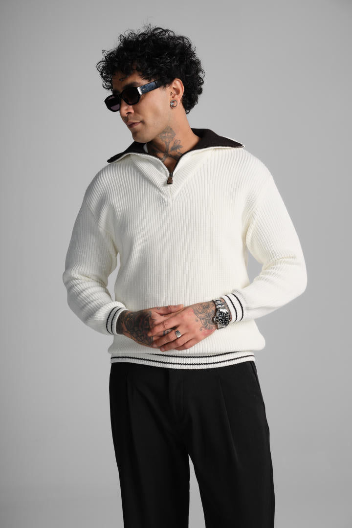 Cardigan Doublé Blanc