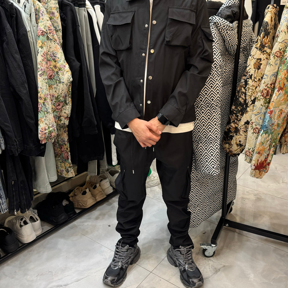 Ensemble Cargo Noir Flare