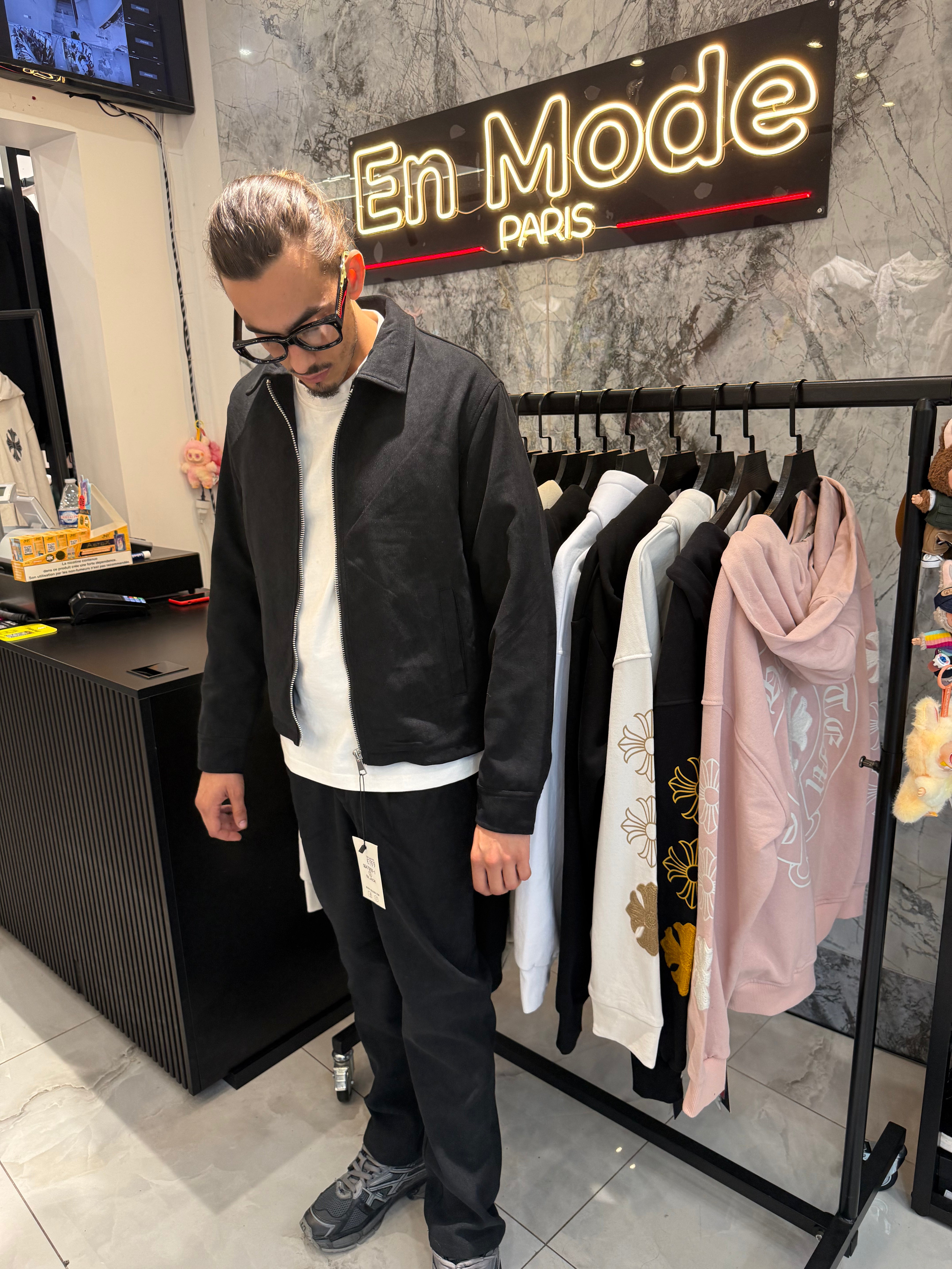 Ensemble Terry Noir Daim