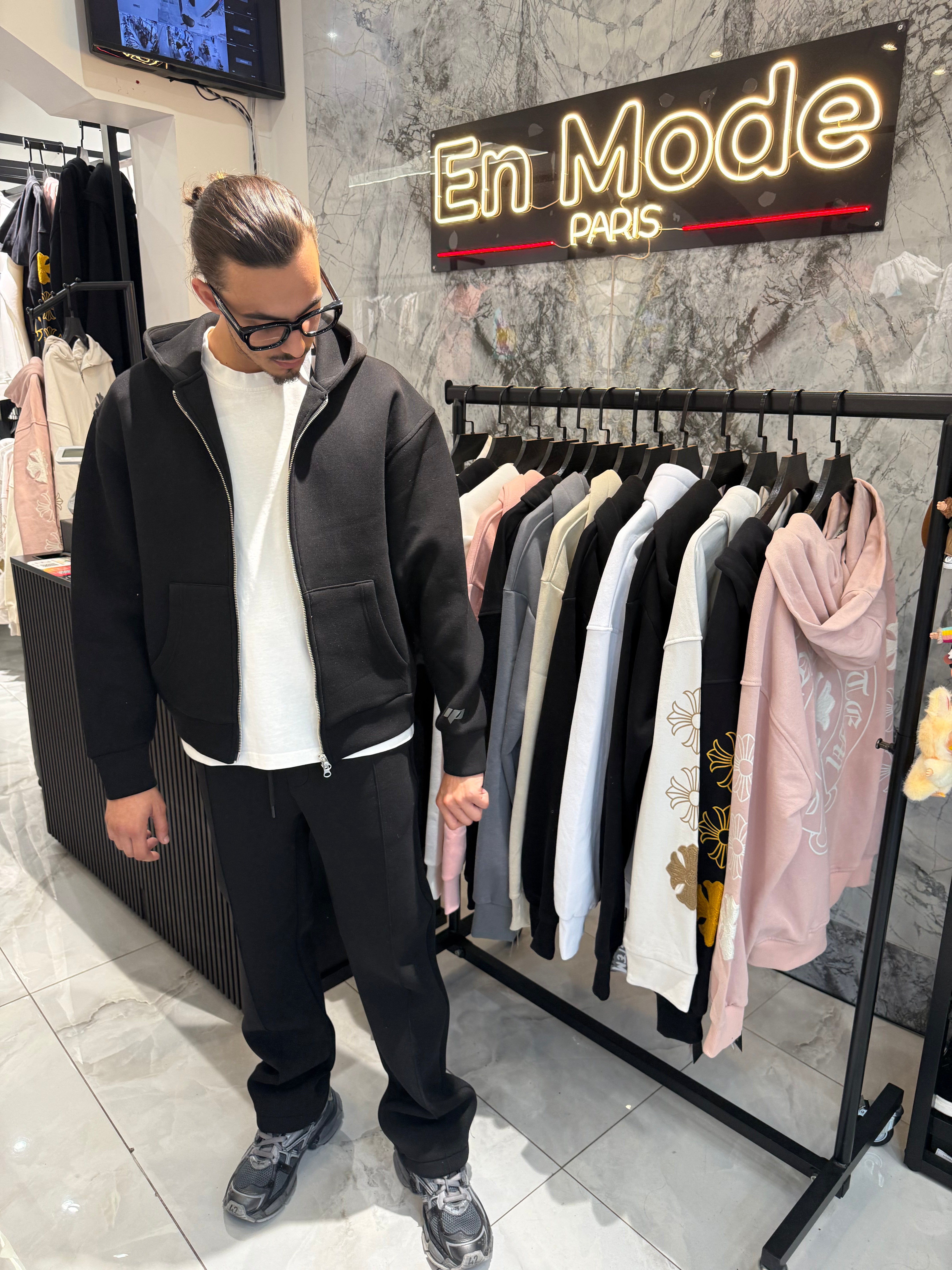 Ensemble Croped Block Noir