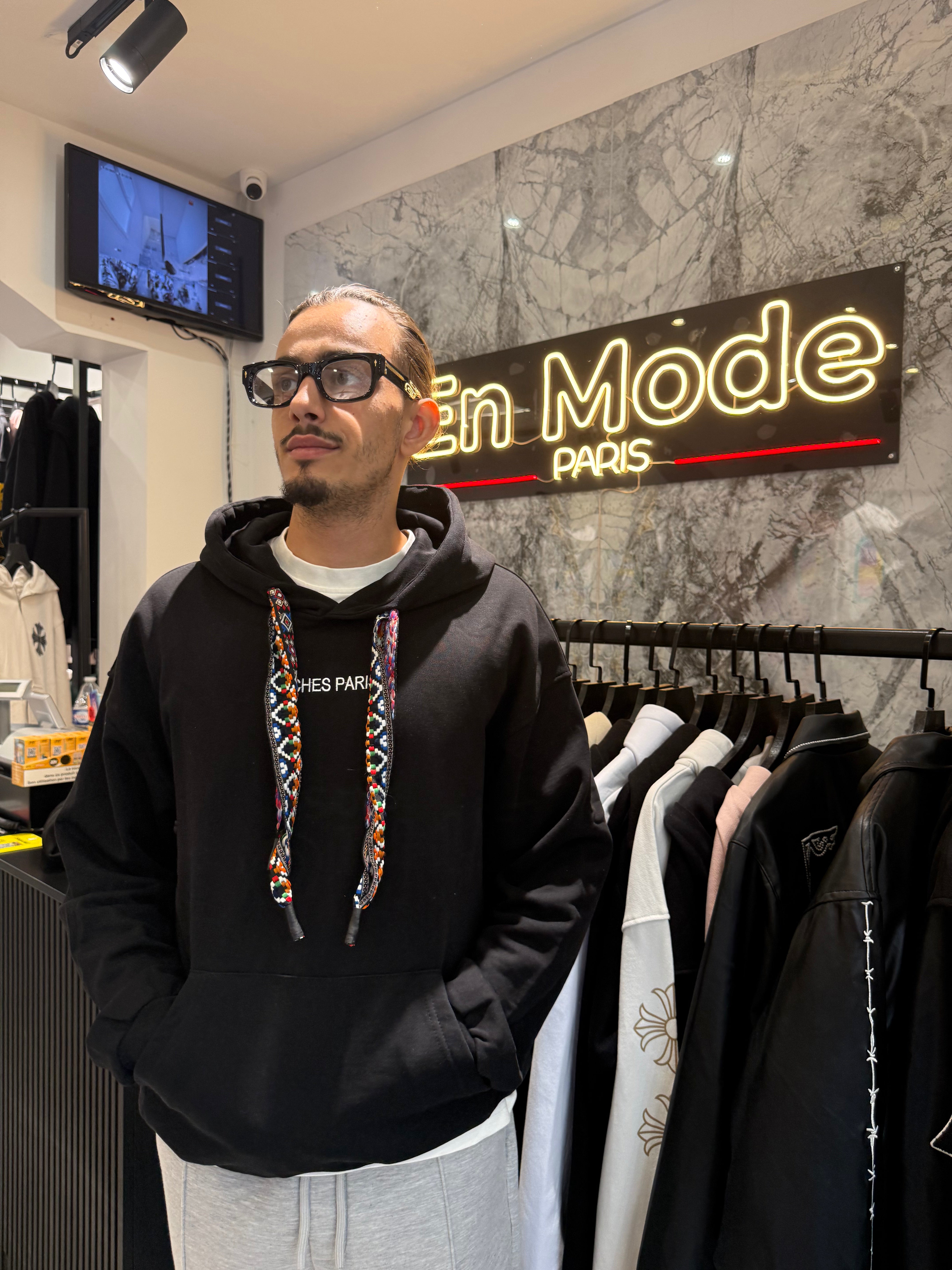 Sweat Curve Coloré Noir