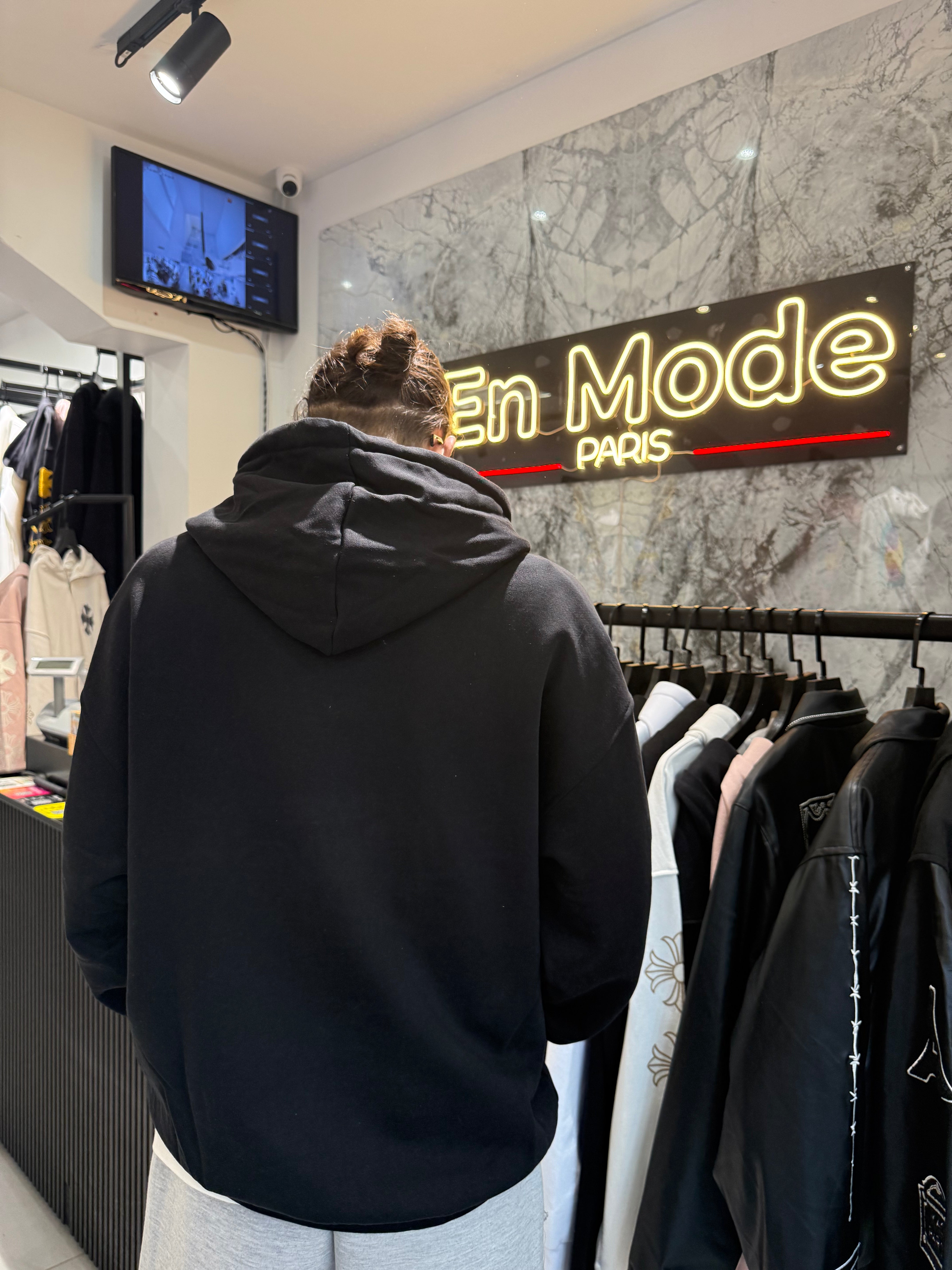 Sweat Curve Coloré Noir