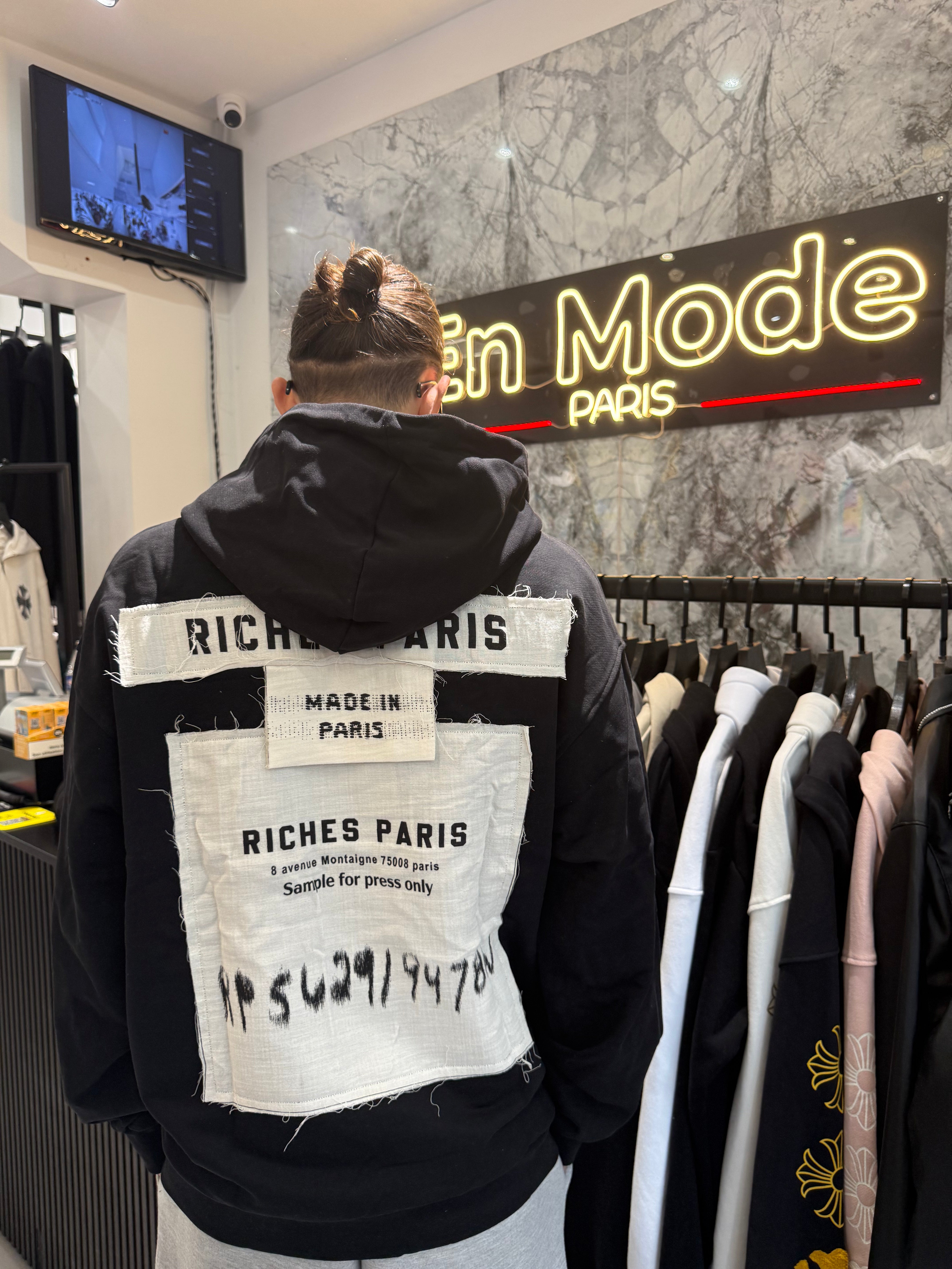 Sweat Riches Paris Déchiré Nioir