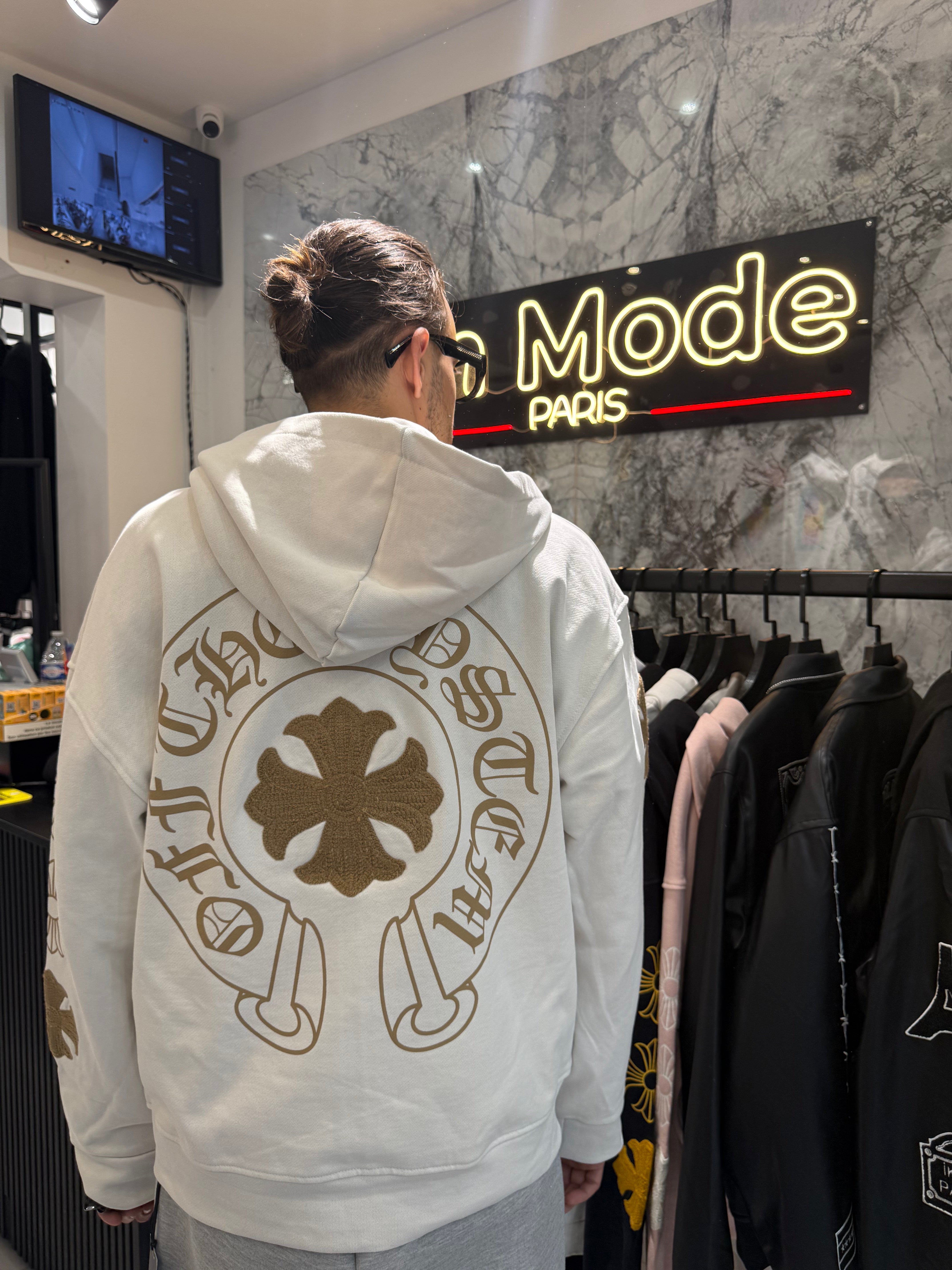 Sweat Chrome Just Blanc