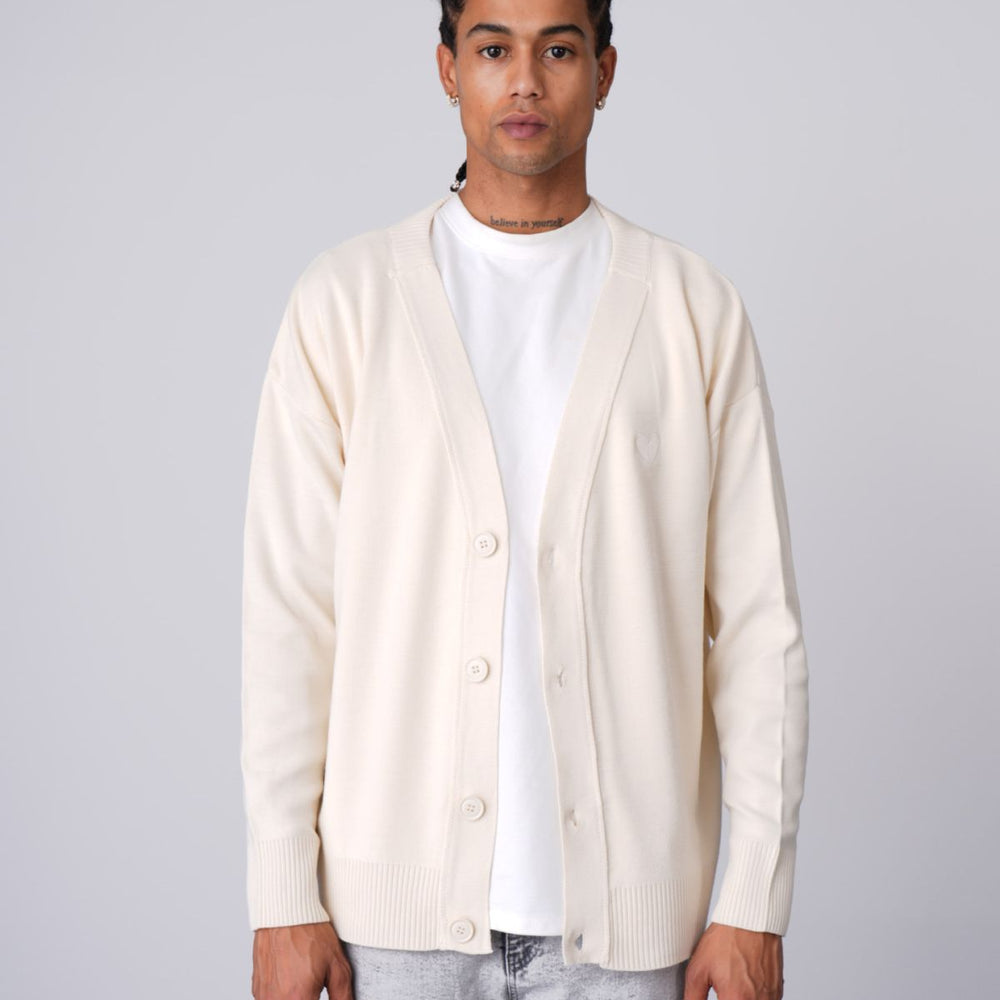 Cardigan Beige 4 Boutons