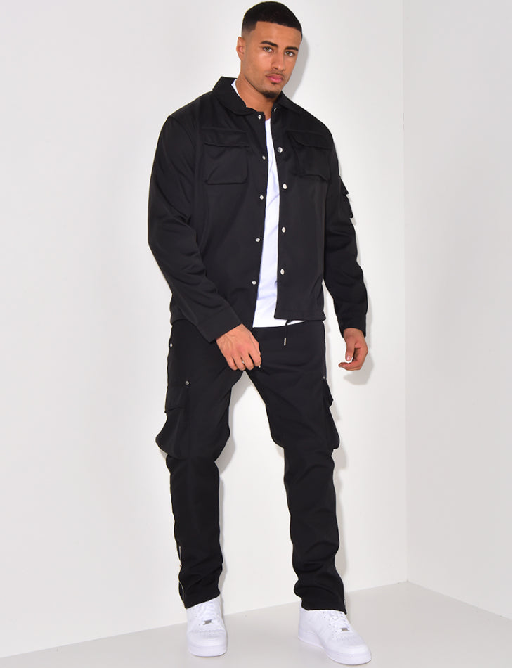 Ensemble Cargo Noir Flare